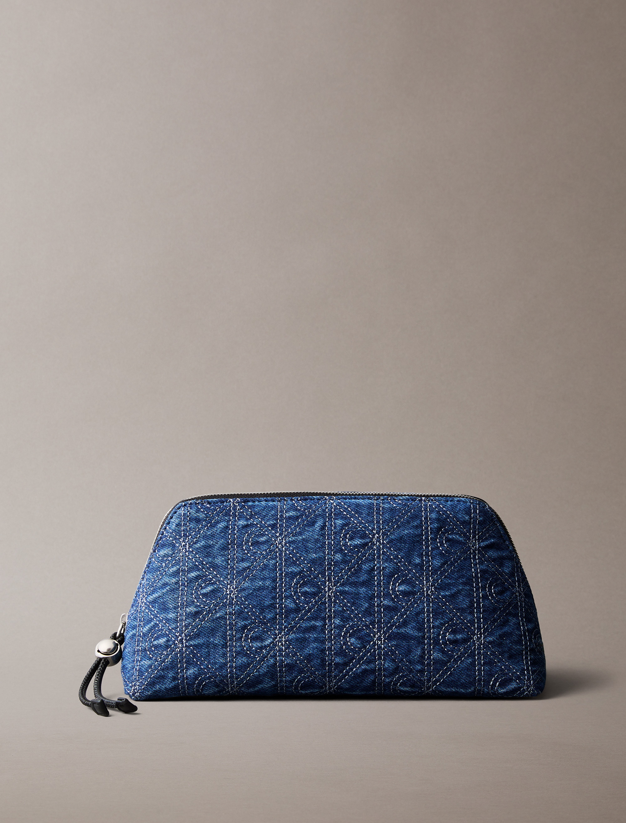 Denim Emblem Cosmetic Pouch