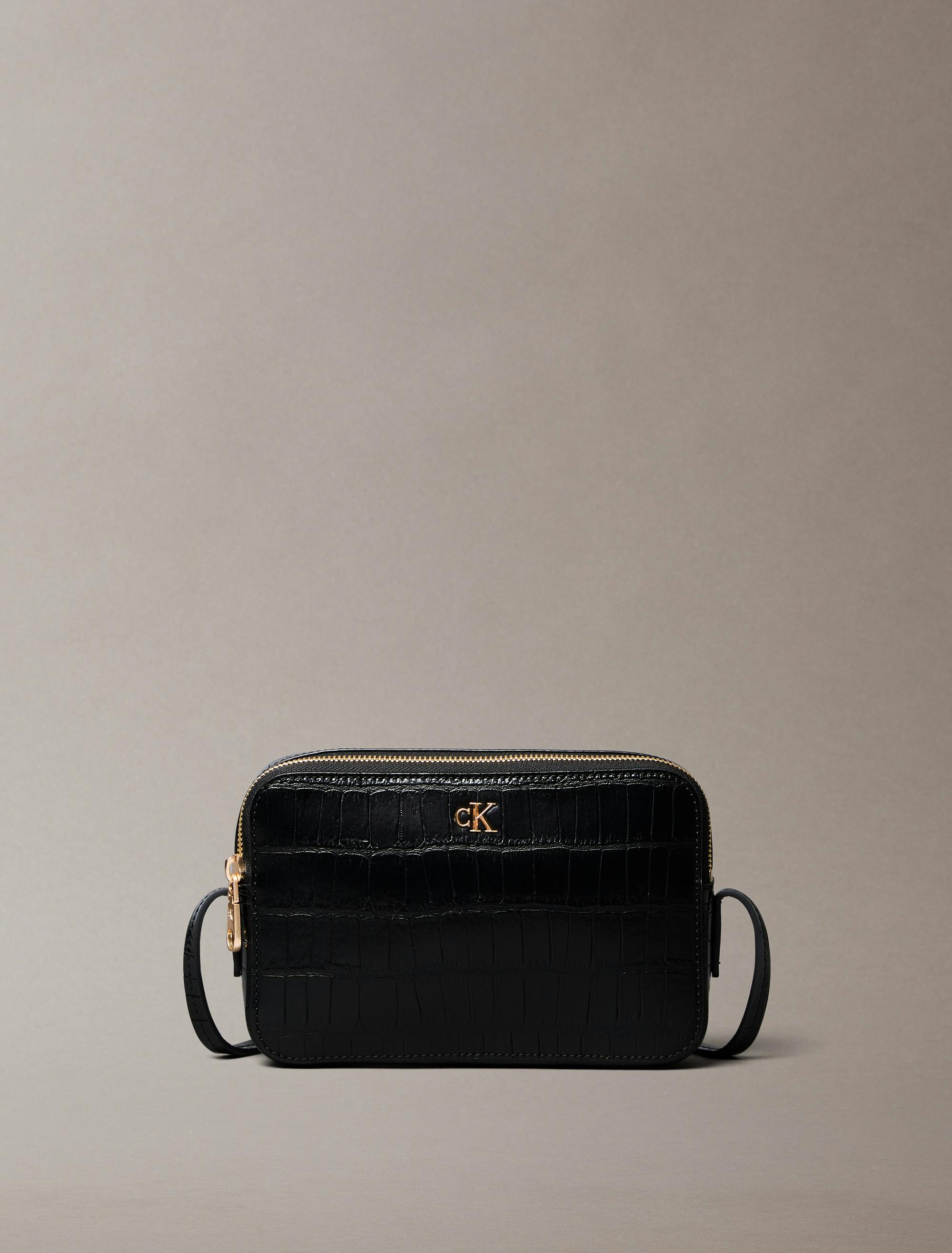 Croc-Effect Crossbody Camera Bag | Calvin Klein