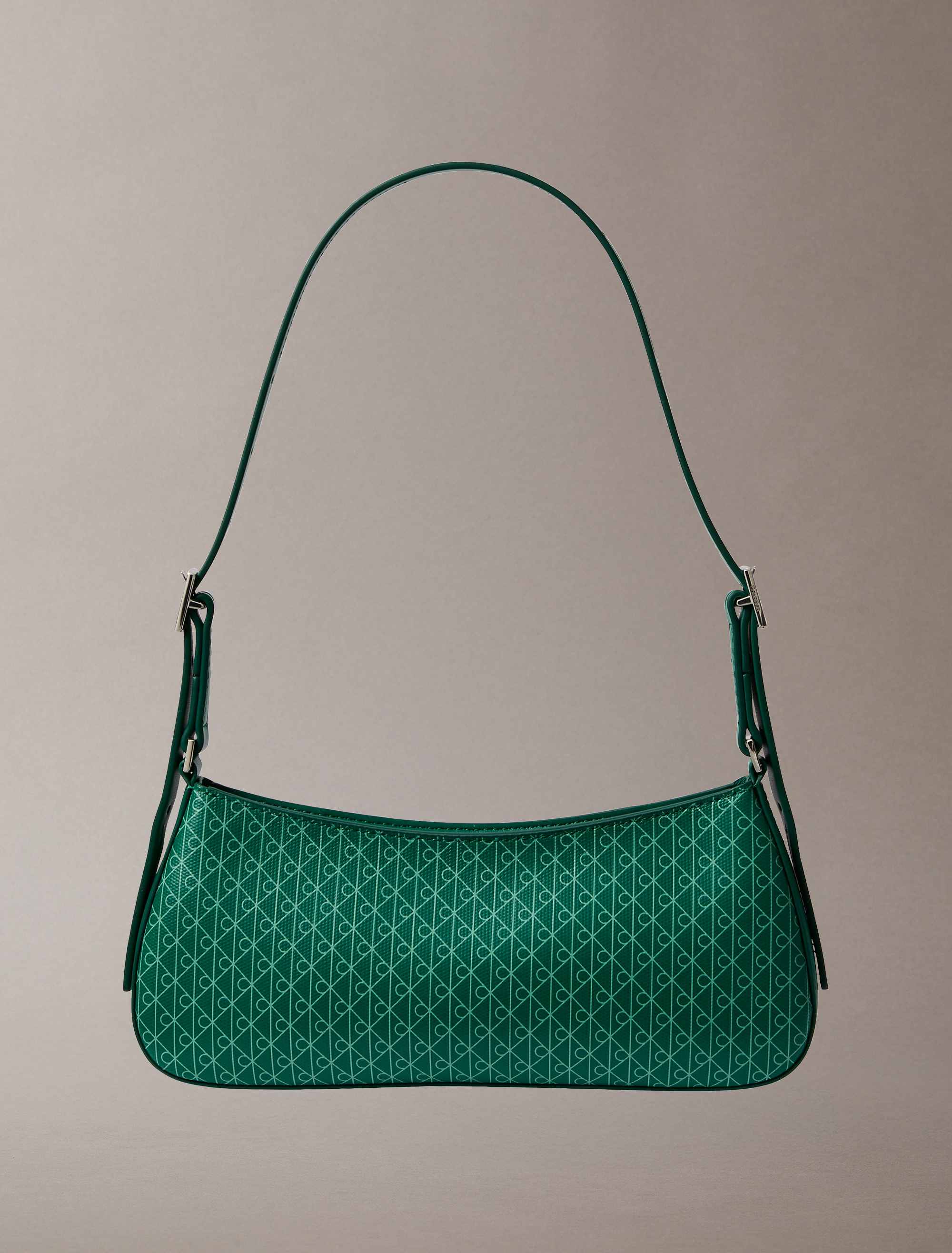 Coated Emblem Small Shoulder Bag