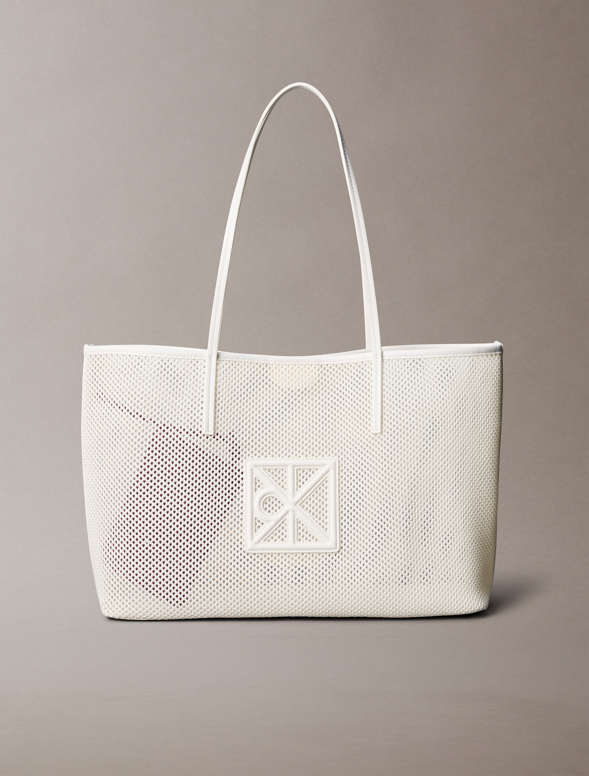 Emblem Logo Mesh Tote Bag