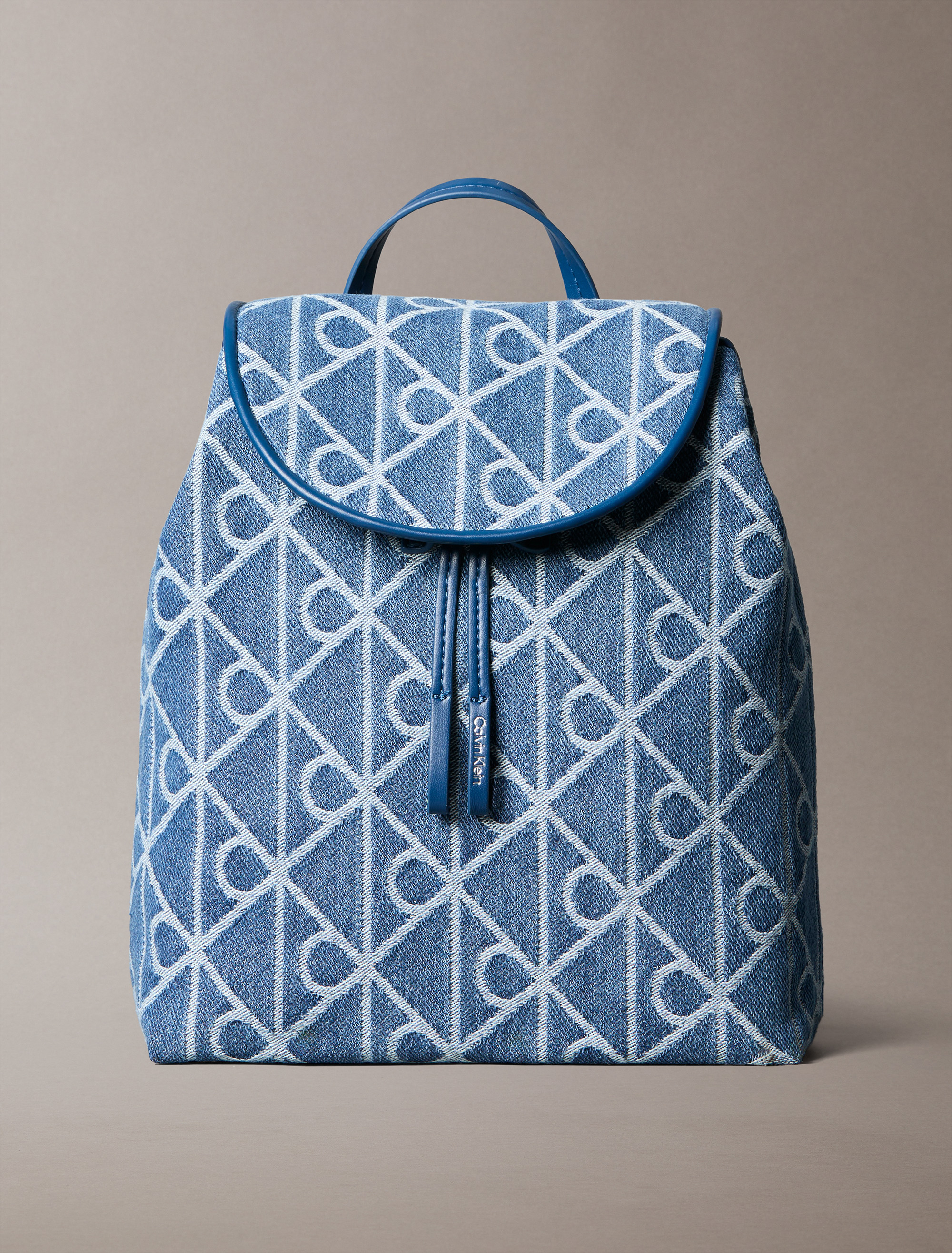 Denim Logo Jacquard Backpack