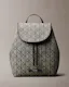 Emblem Logo Jacquard Flap Backpack