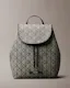 Emblem Logo Jacquard Flap Backpack
