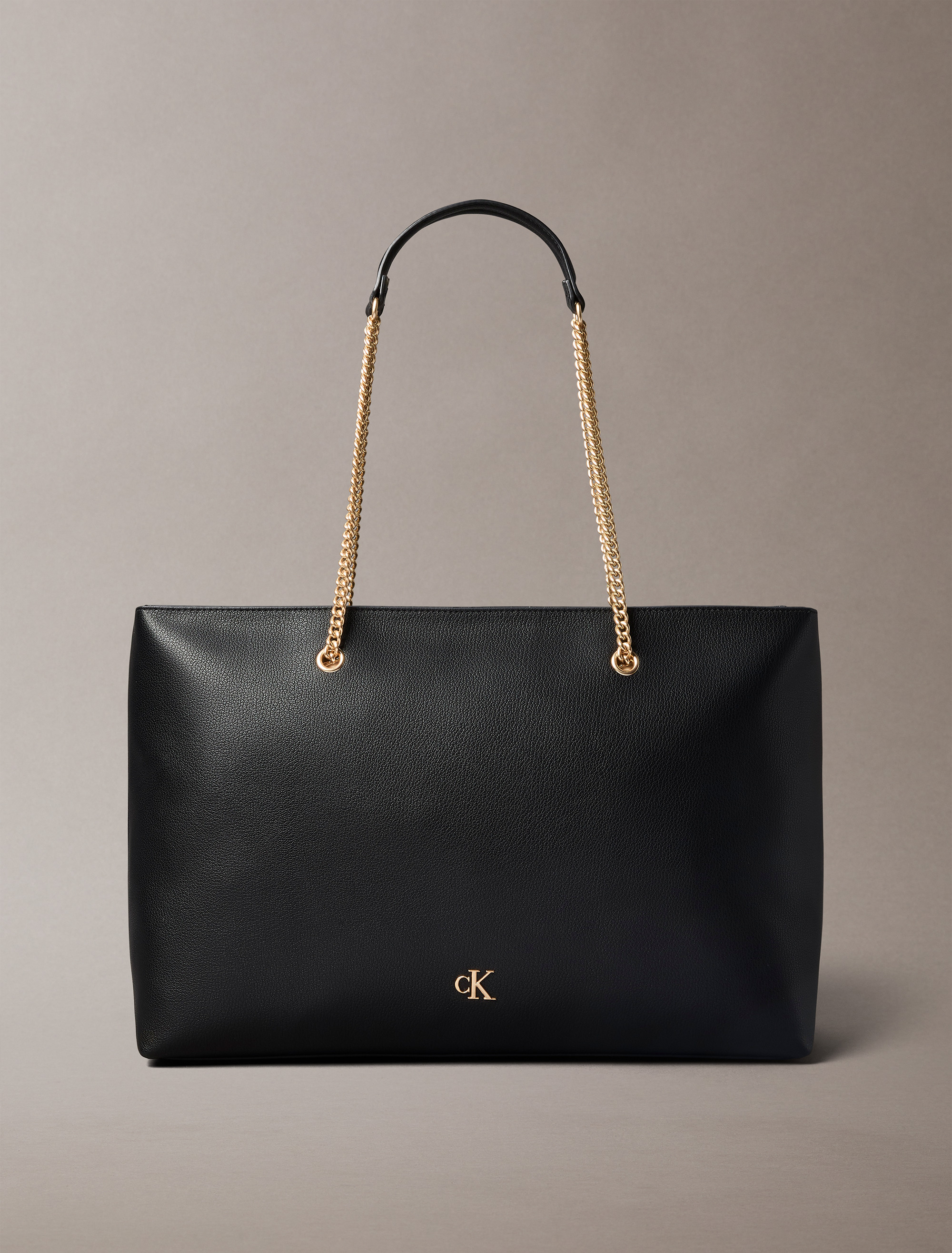 Minimal Monogram Chain Tote Bag