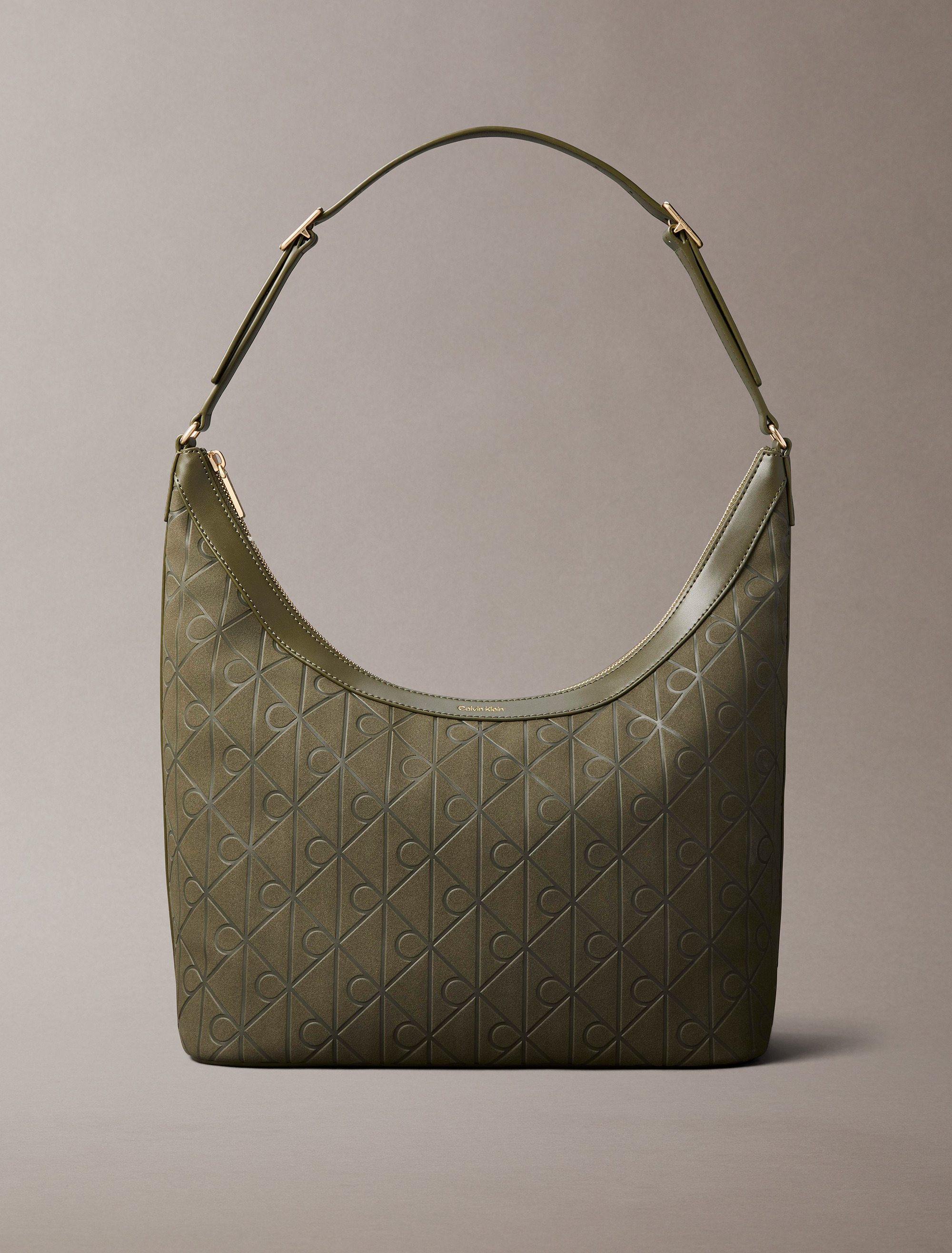 Allover Emblem Logo Shoulder Bag