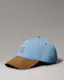 Denim Suede Monogram Cap