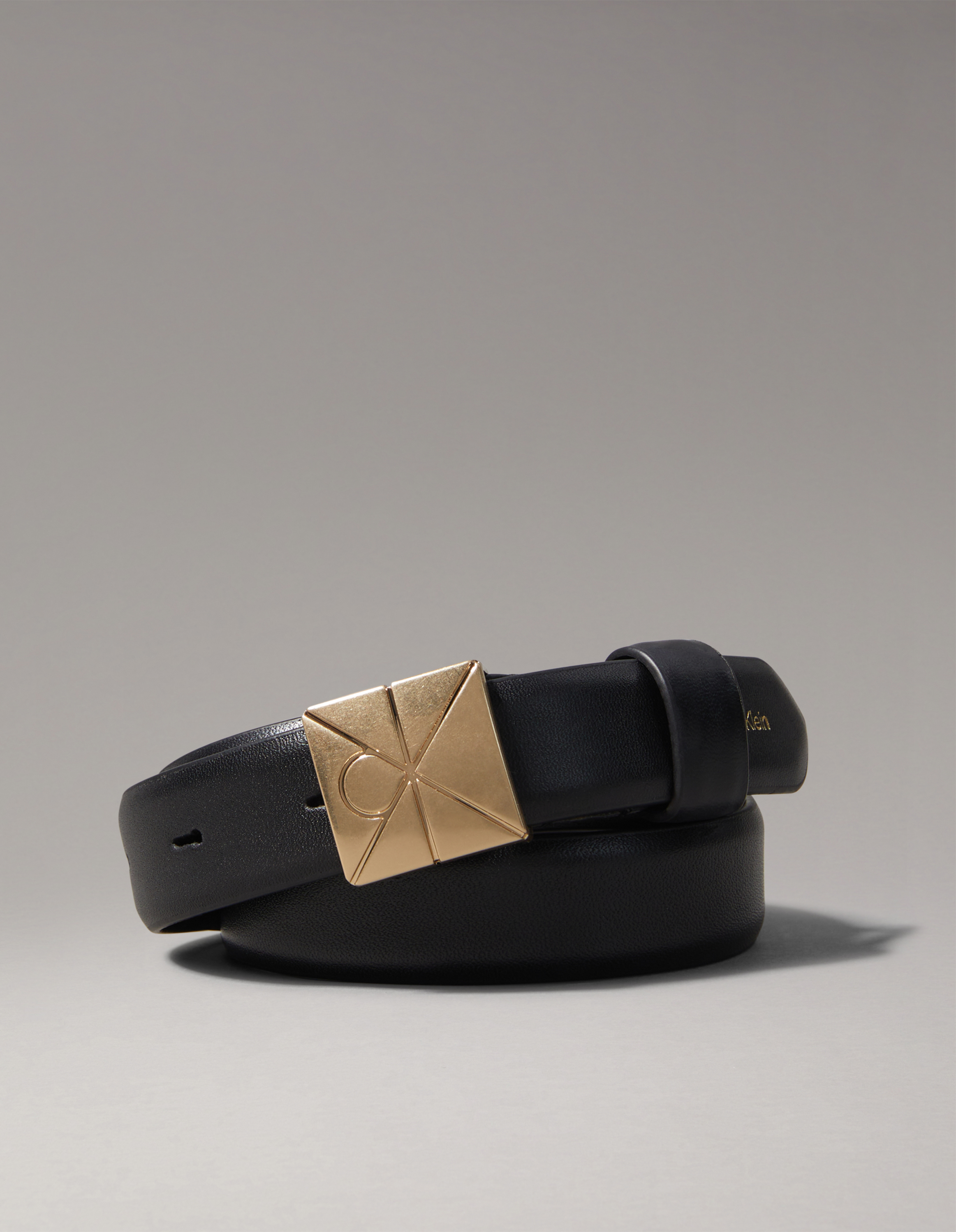 Leather Emblem Plaque Belt