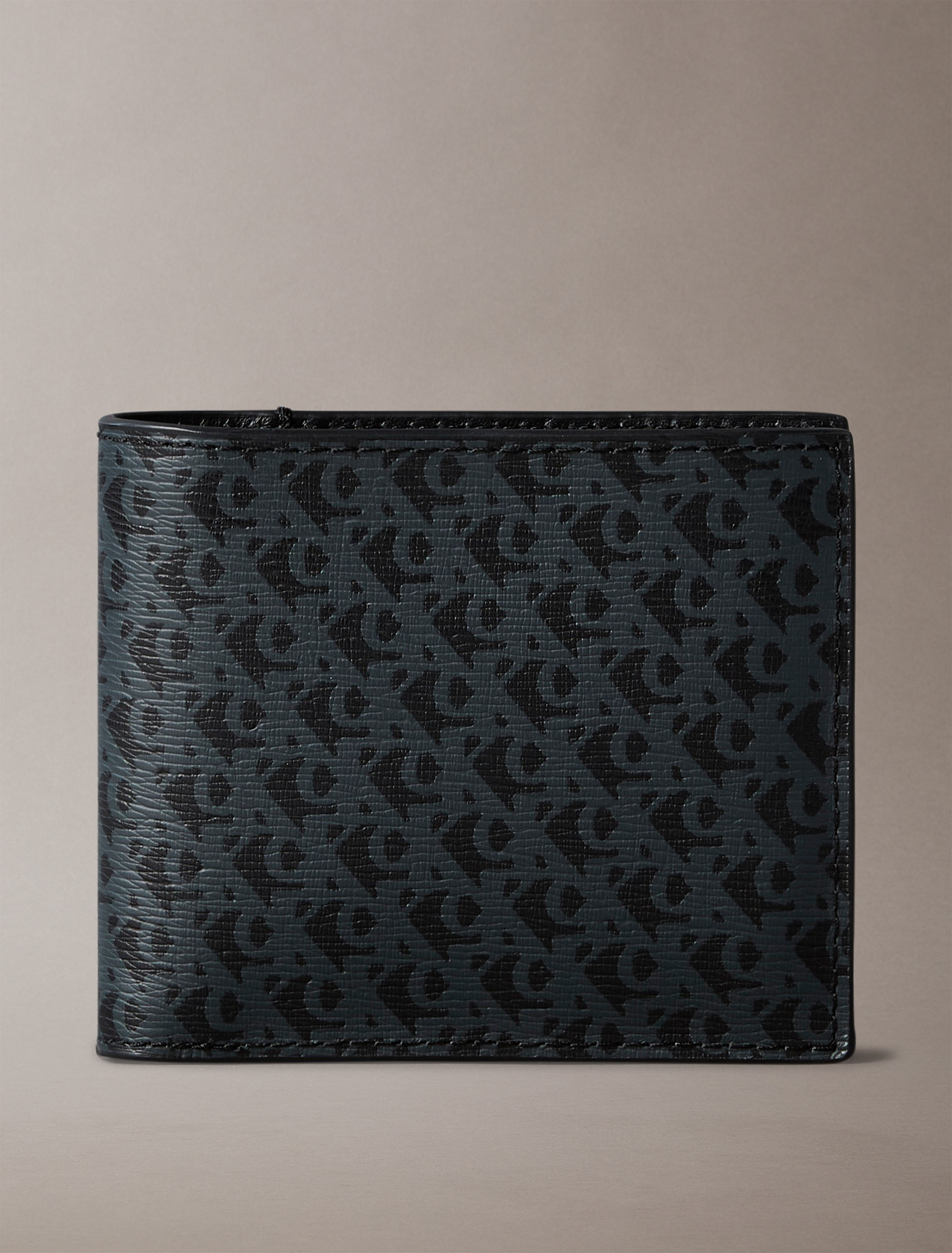 【 】CKJ Minimal Monogram Card Wallet 4K1066G Calvin Klein CKJ Monogram Texture Card Case Black | Buy bags