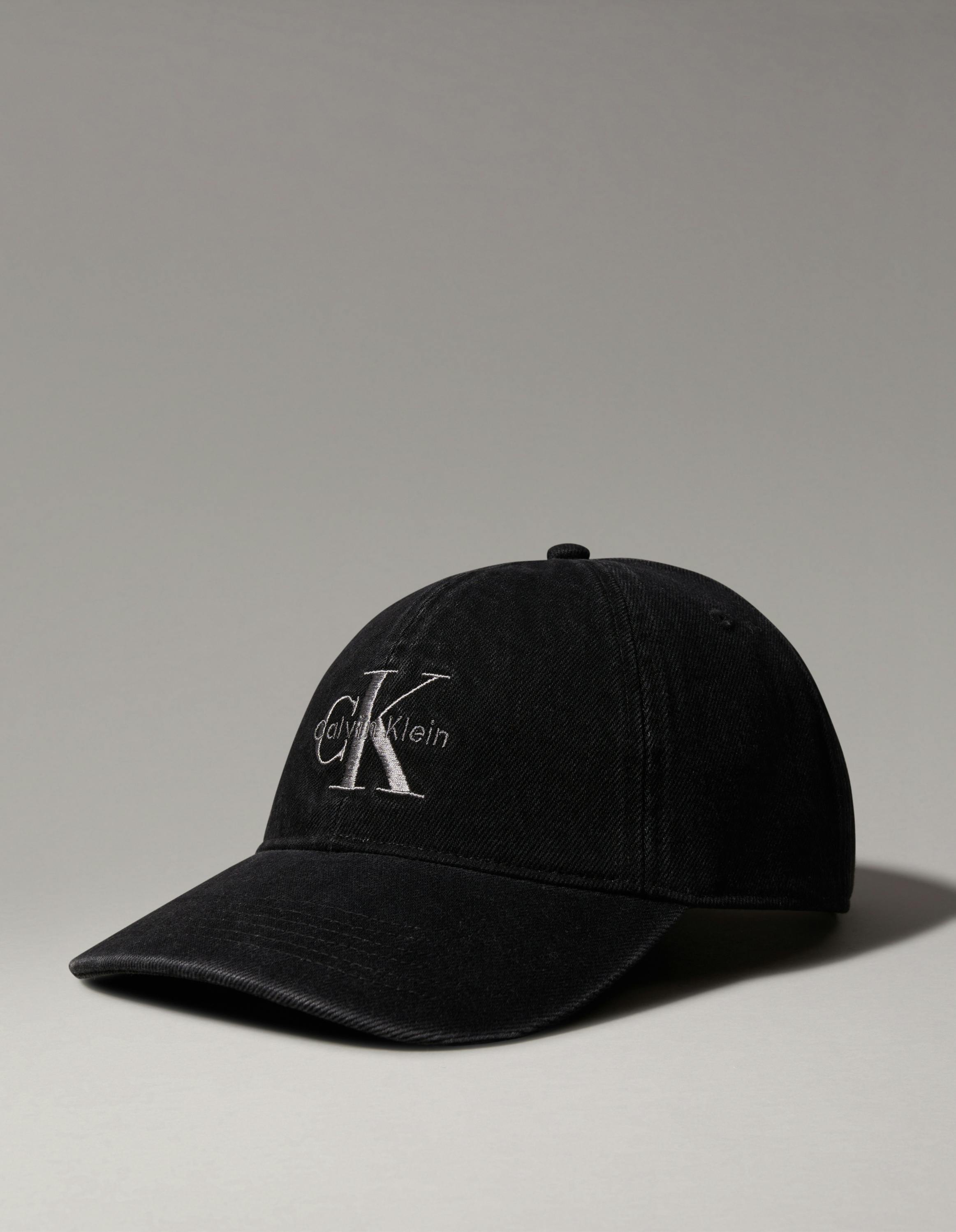 Denim Embroidered Monogram Logo Cap Calvin Klein