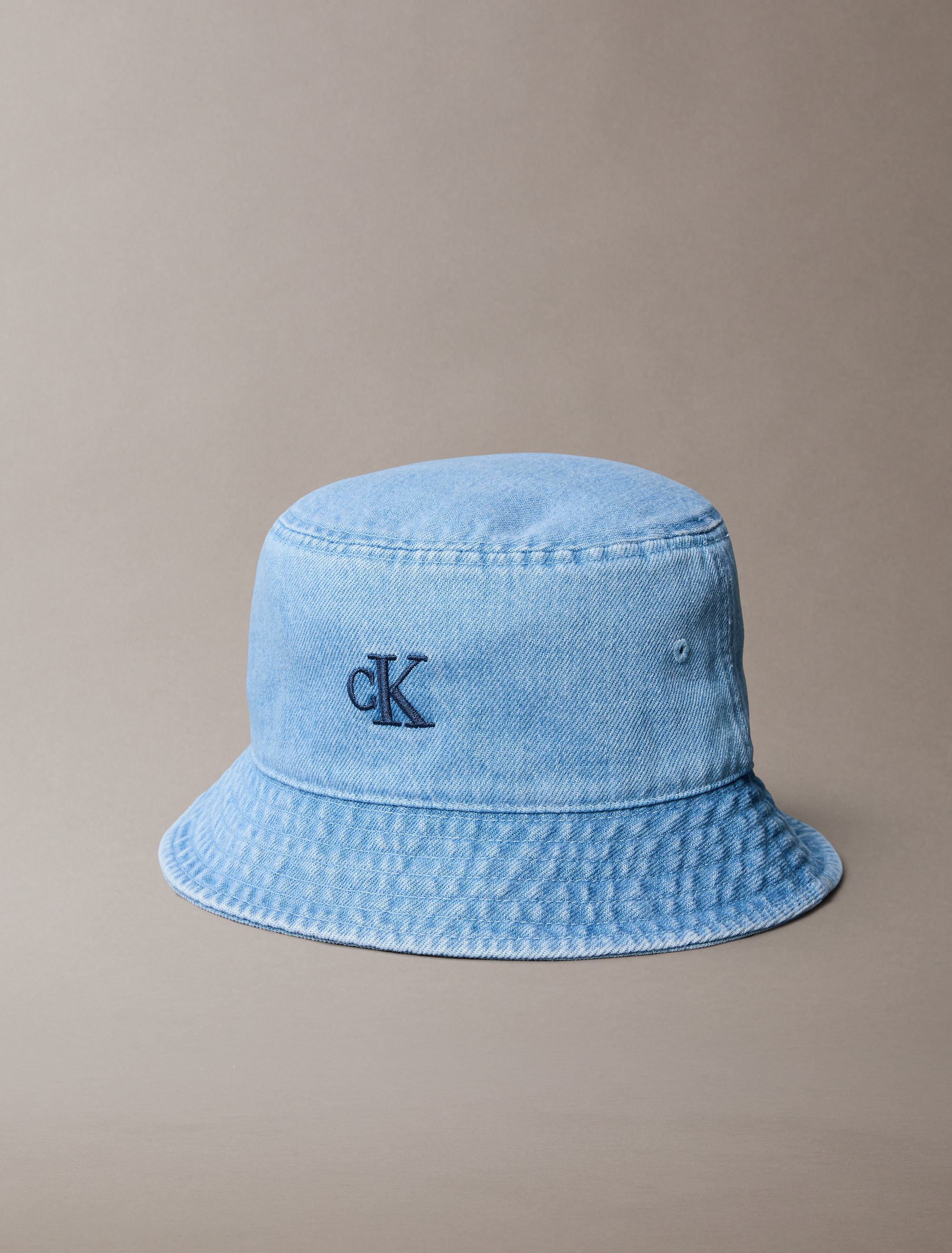 Monogram Logo Denim Bucket Hat | Calvin Klein
