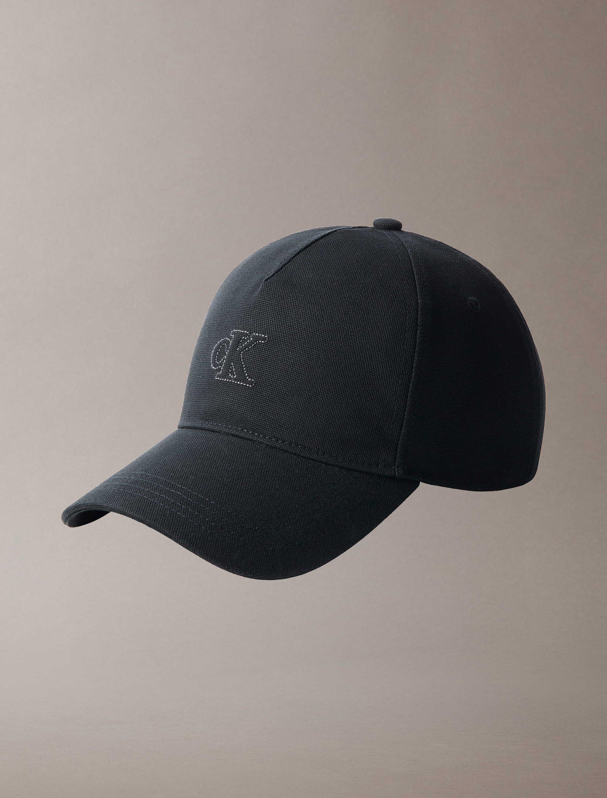 Embossed Monogram Logo Baseball Cap