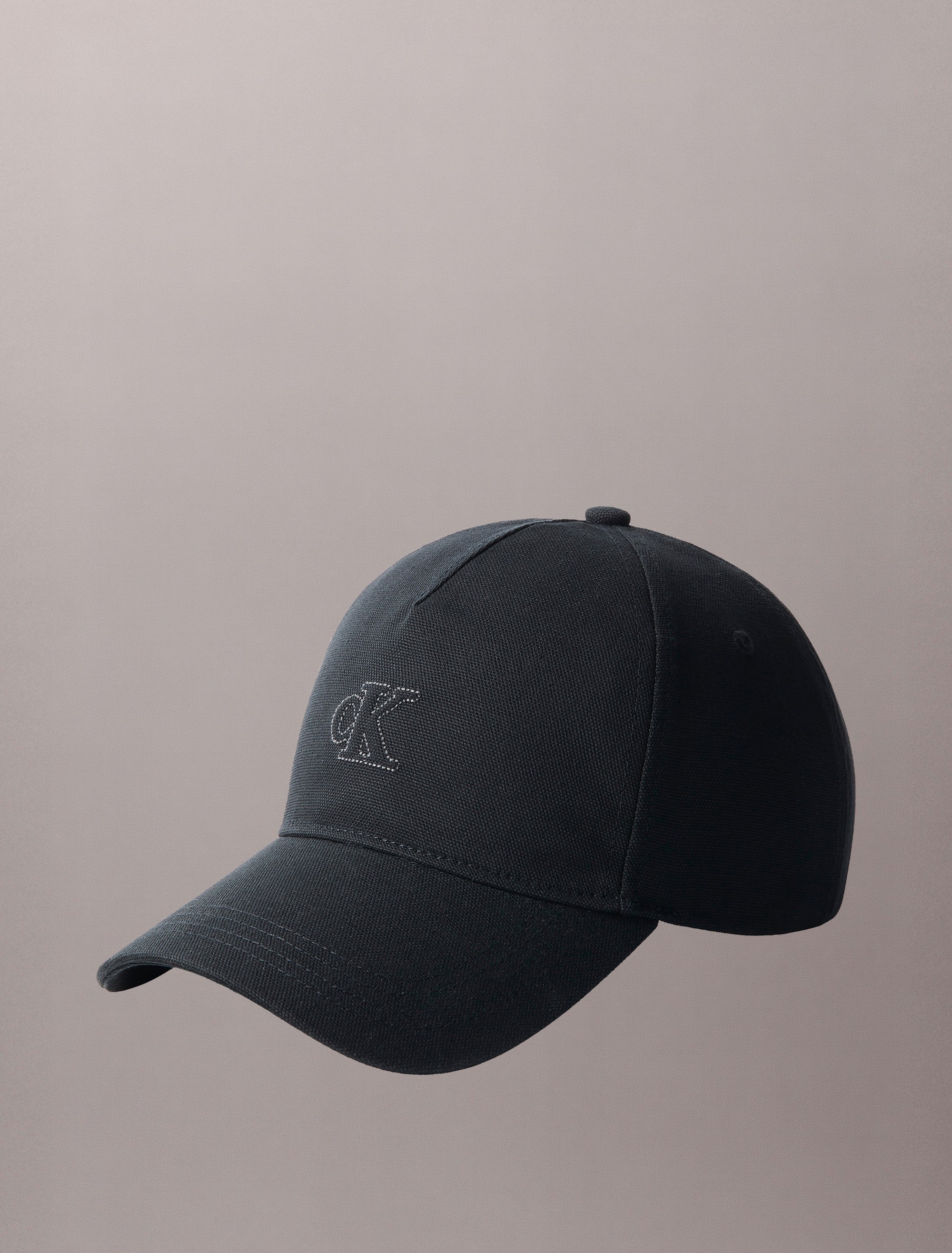 Embossed Monogram Logo Baseball Cap