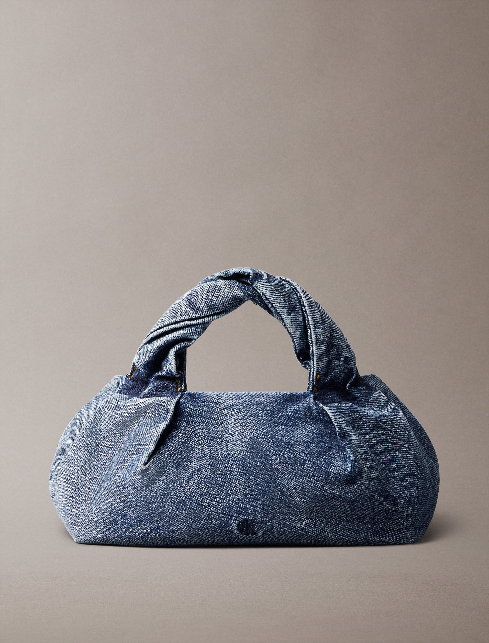Twisted Denim Crossbody Bag