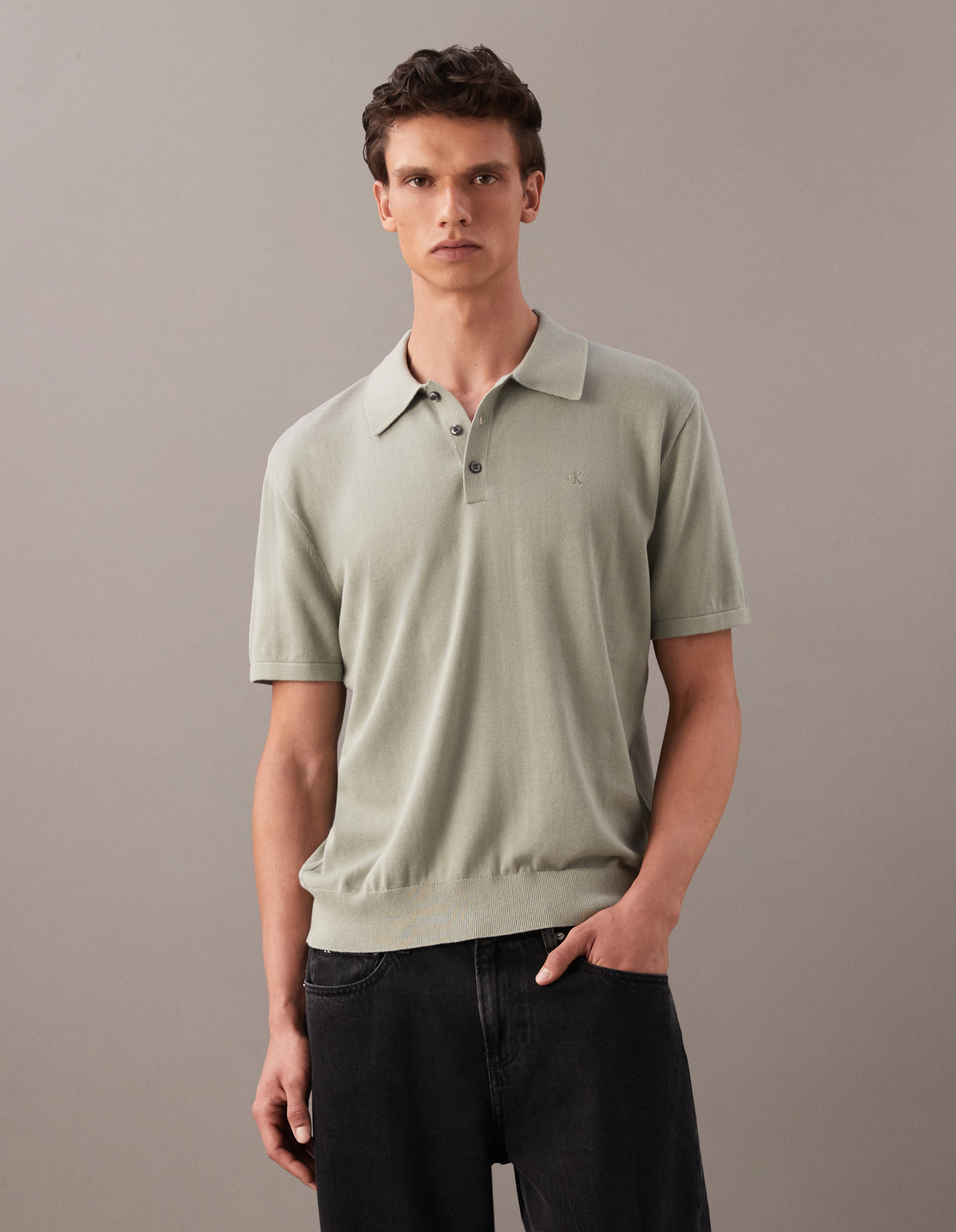 Supima Cotton Polo Sweater