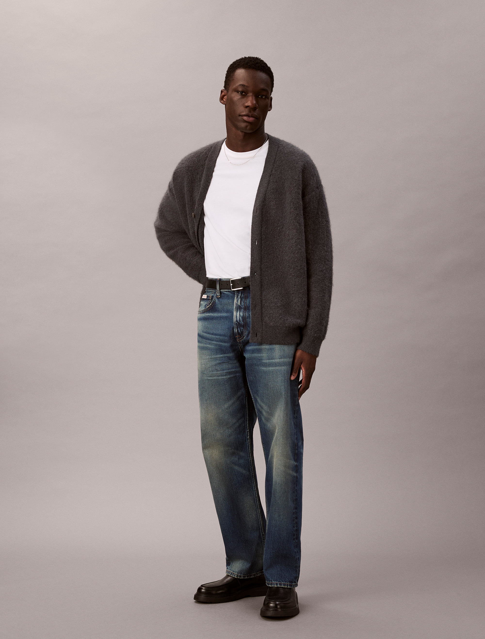 Brushed Alpaca Blend Cardigan