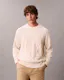 Lambswool Blend Cable Knit Crewneck Jumper