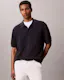 Mesh Stitch Button-Down Jumper
