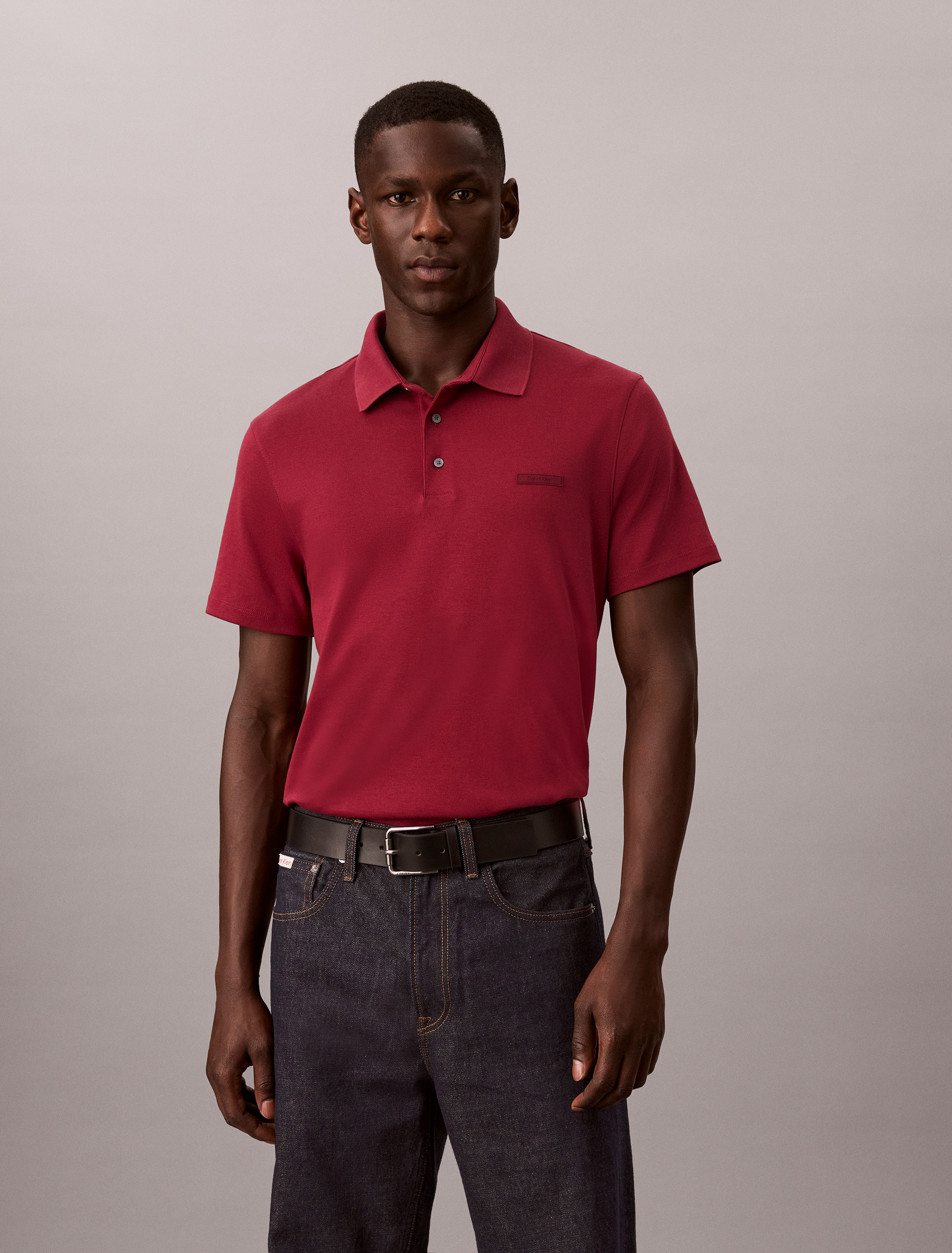 Slim Cotton Badge Polo Shirt