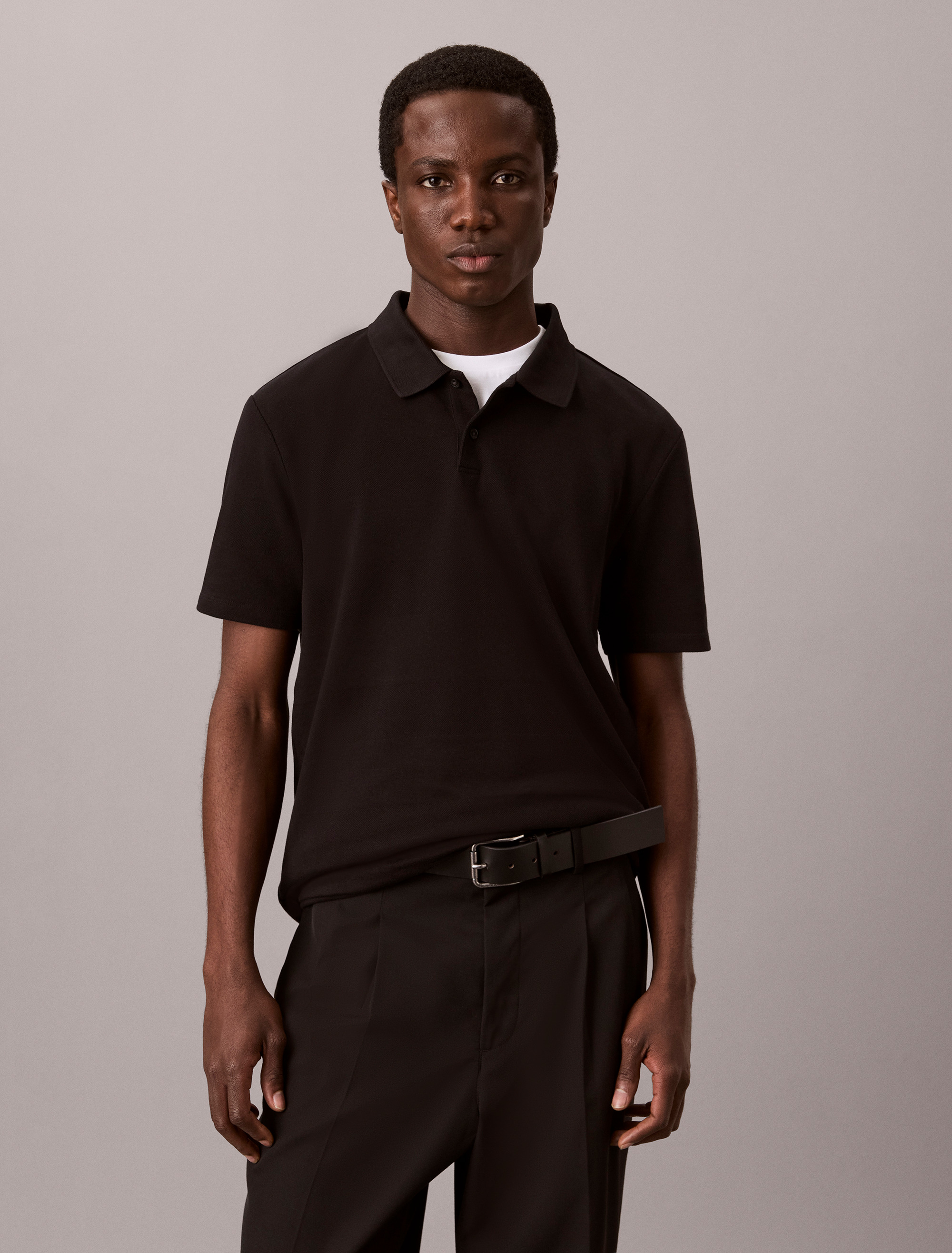 Engineered Pique Striped Polo