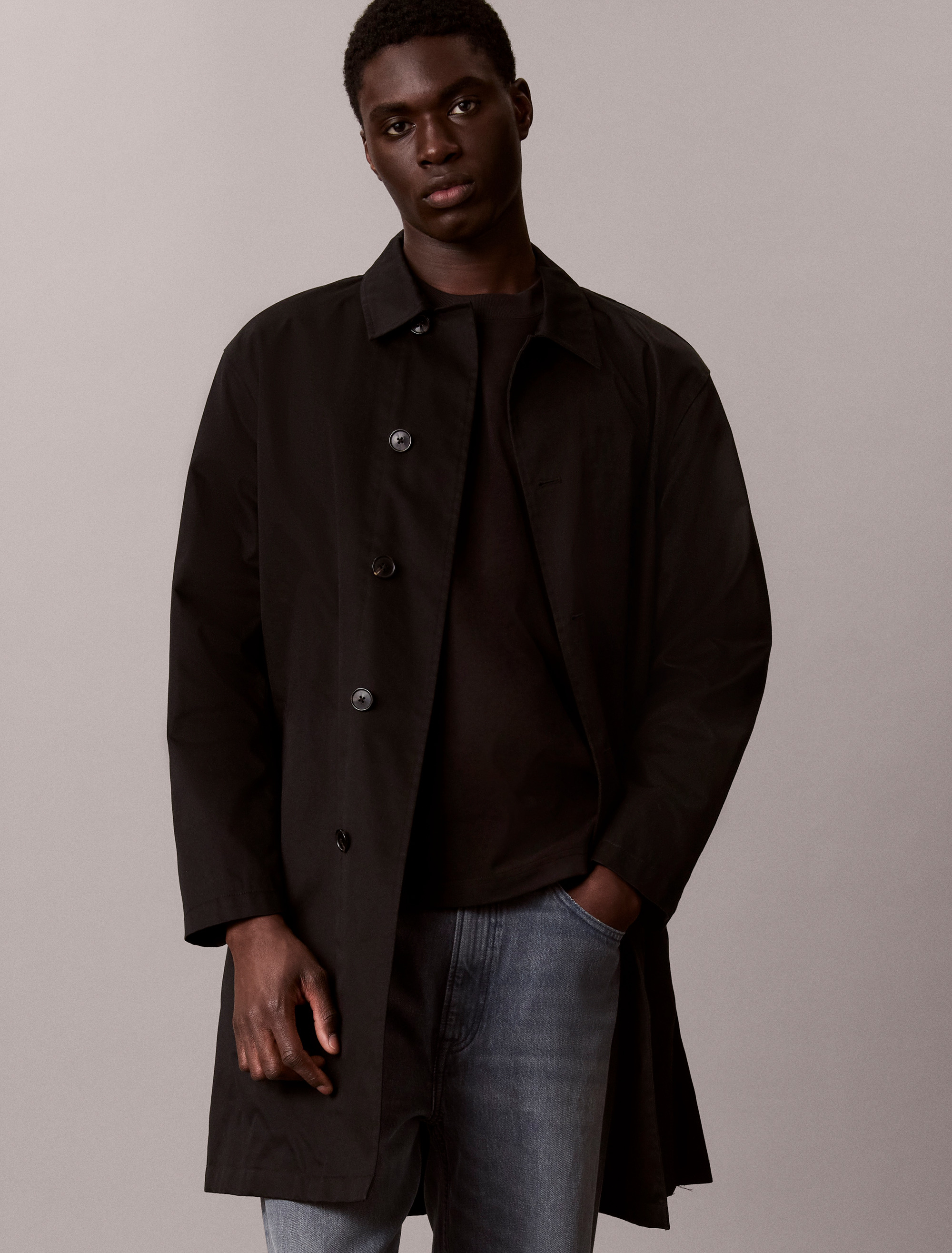 Distressed Monologo Graphic Relaxed T-Shirt