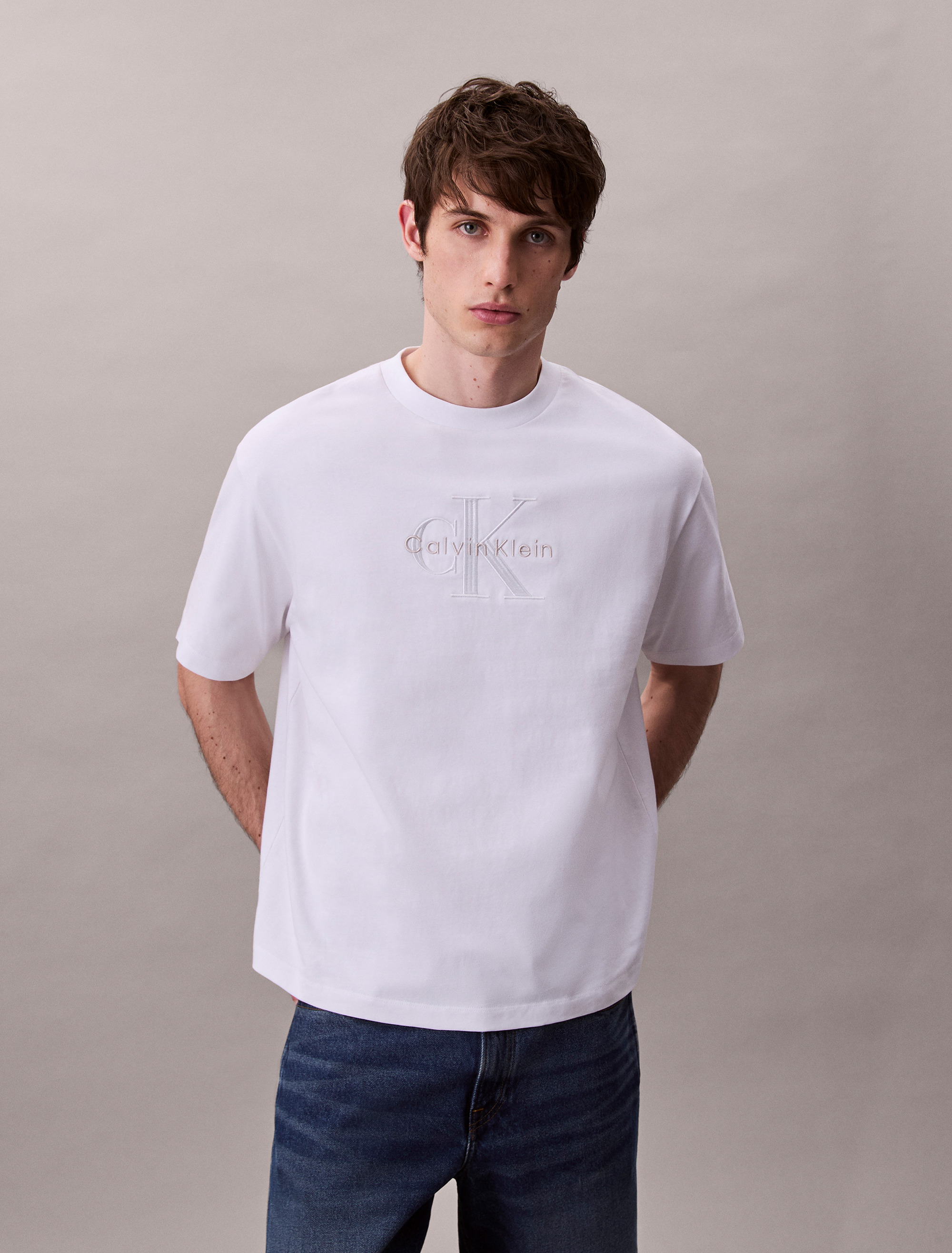 Tシャツ・カットソー K WAY Men T Shirts K007JE0 001 White T-ShirtsTop Unisex EDOUARD T-Shirt WHITE
