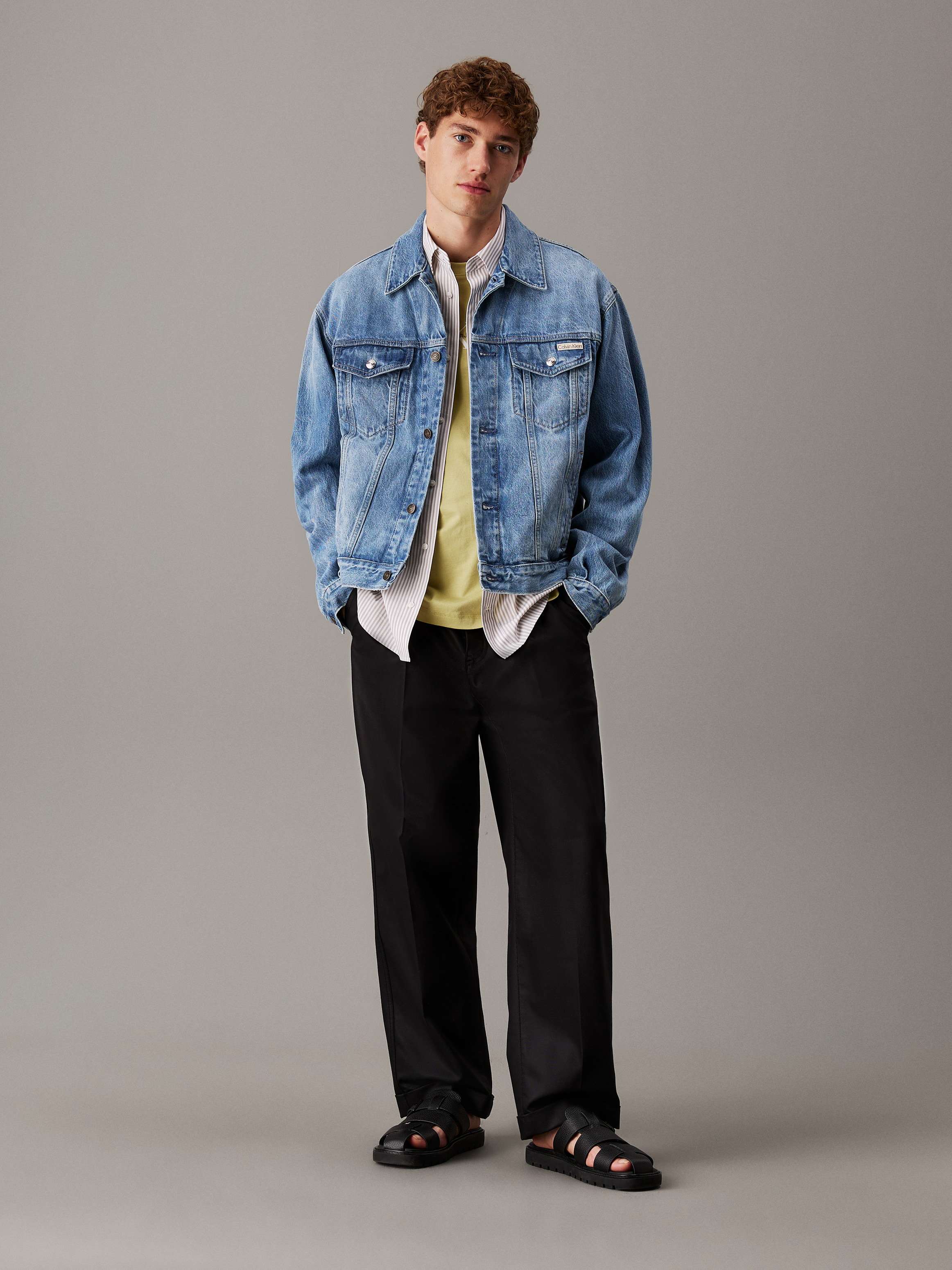 【CK JEAN】80S ICON DARK BLUE DENIM JACKET 4RB990G RG8 80s Icon Denim Trucker Jacket | blue | Calvin Klein Hong Kong