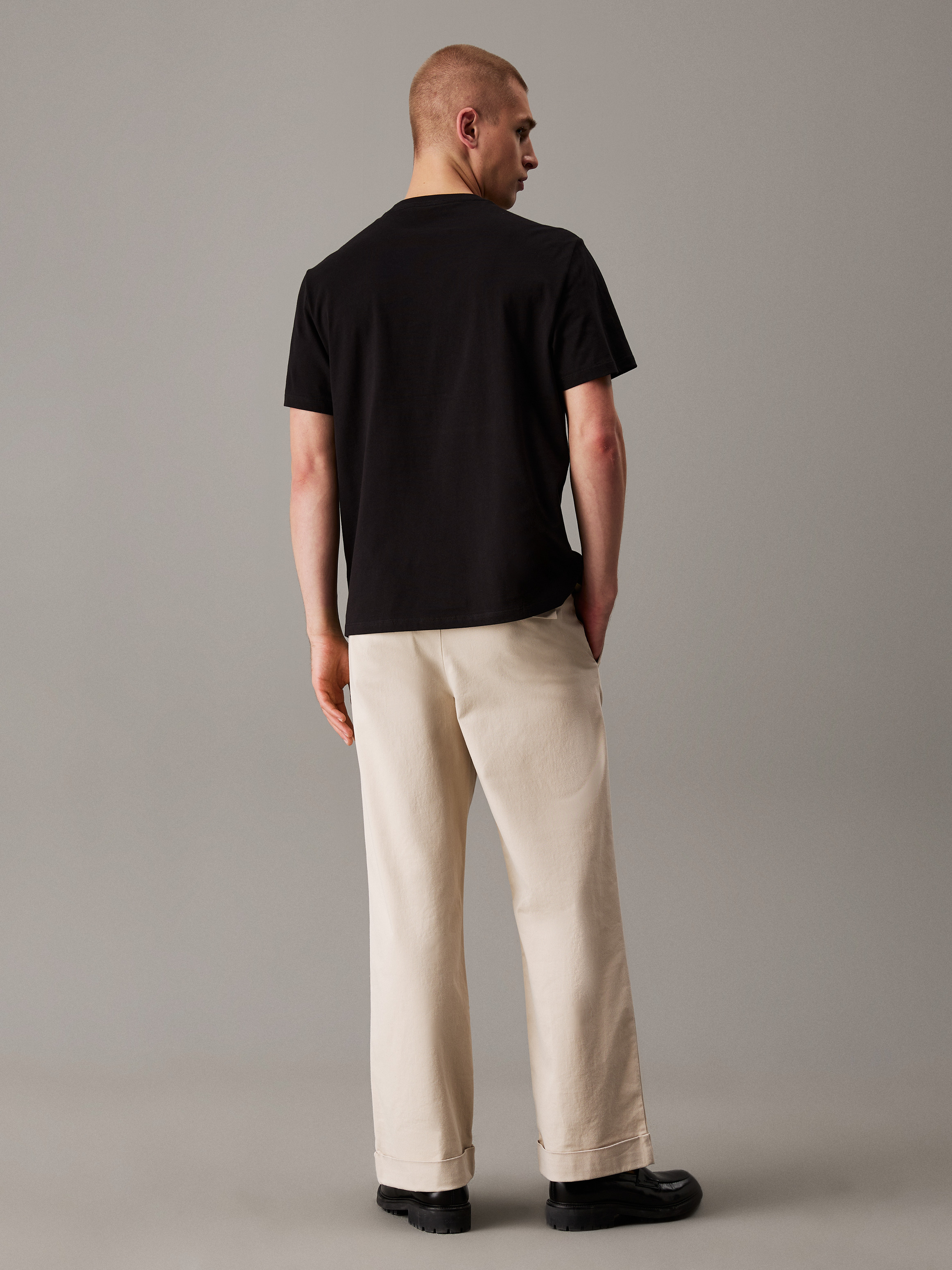 Varsity Monogram Logo Patch T-Shirt | Calvin Klein