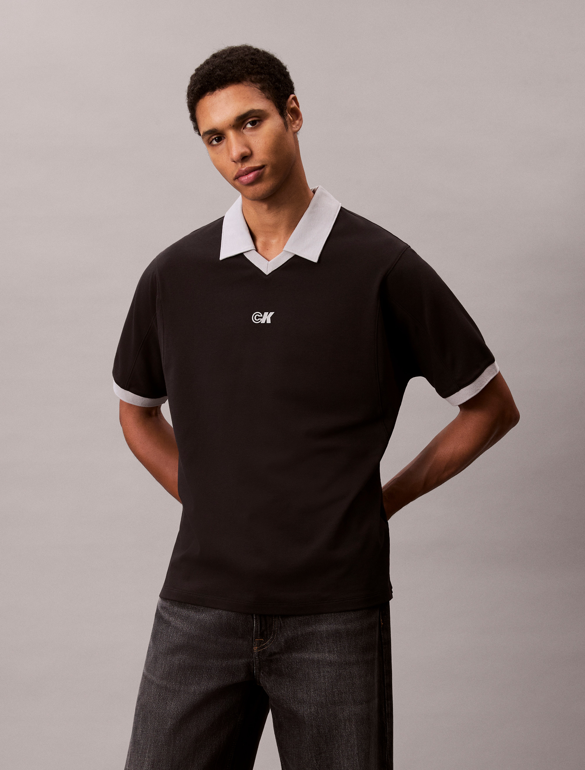 BRIEFING半袖シャツMonogram POLO (BRG241M64) MONOGRAM BIG POLO SHIRT – OBSIDIAN オブシディアン 公式