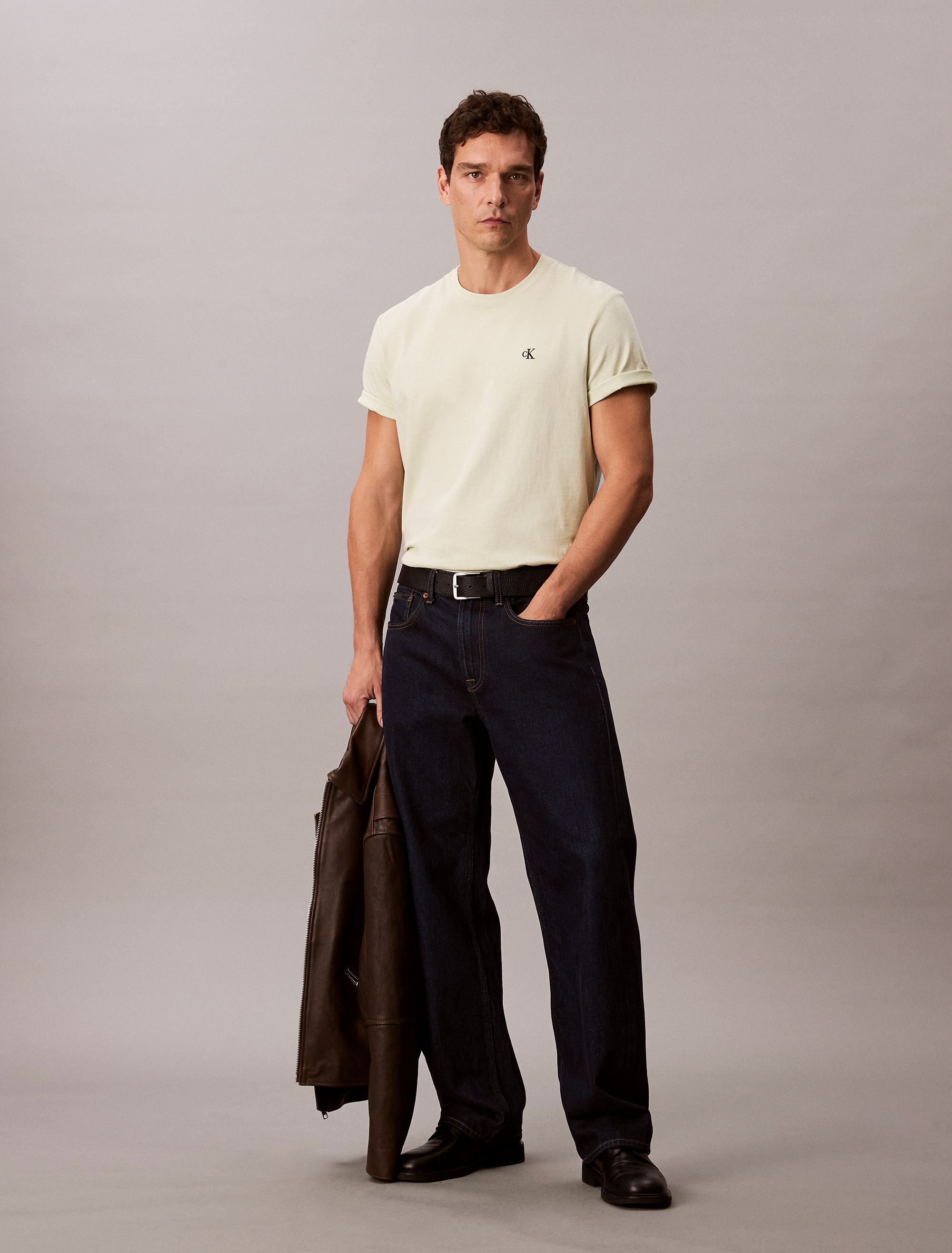 Embroidered Monogram Logo Relaxed T-Shirt | Calvin Klein