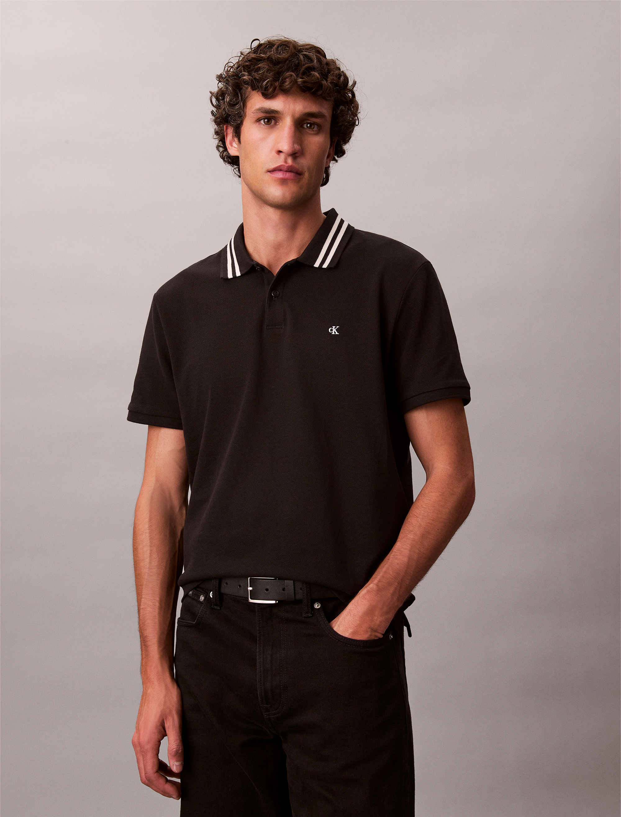 Casual Pique Classic Tipped Polo Shirt
