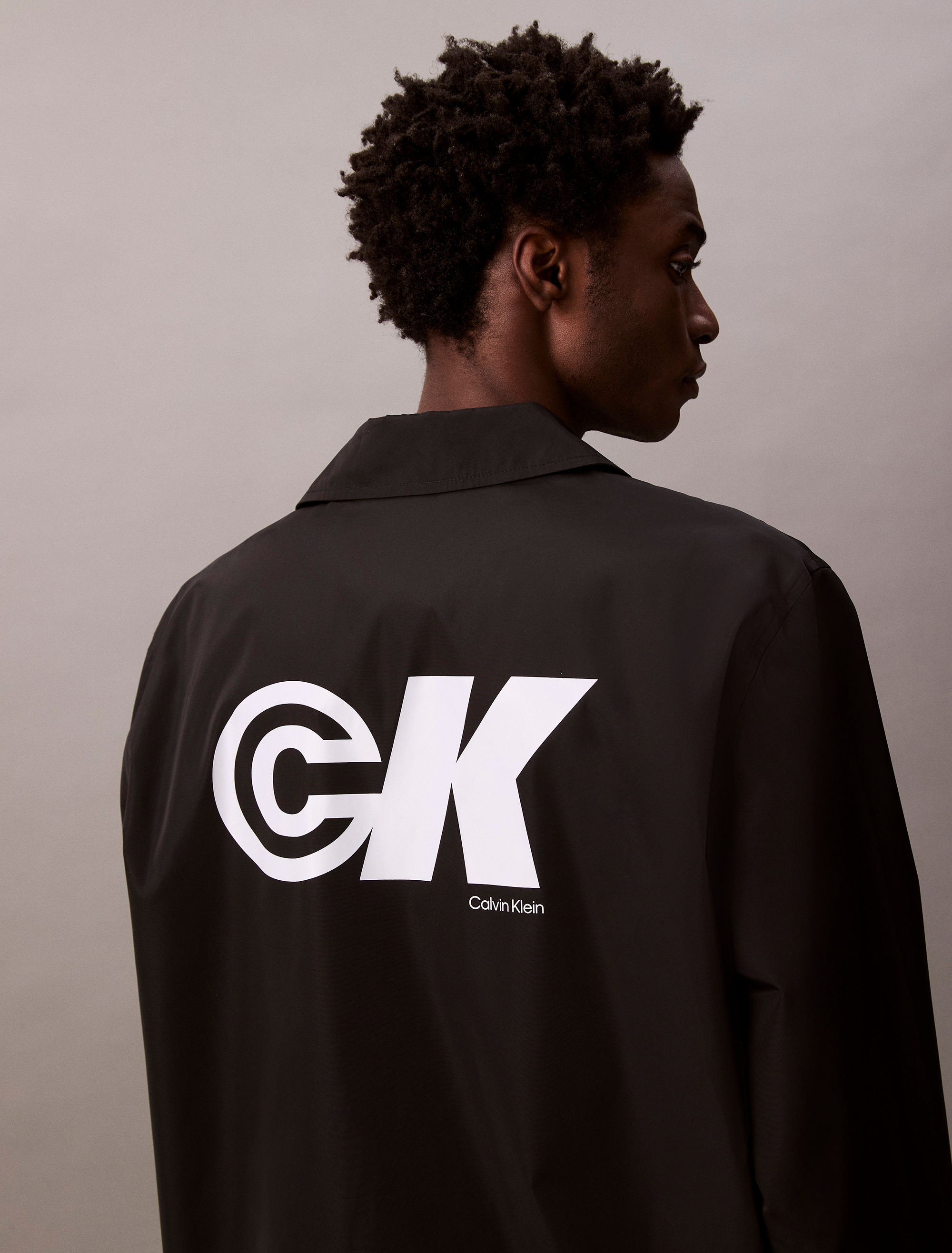 Sport Monogram Logo Coach Jacket | Calvin Klein