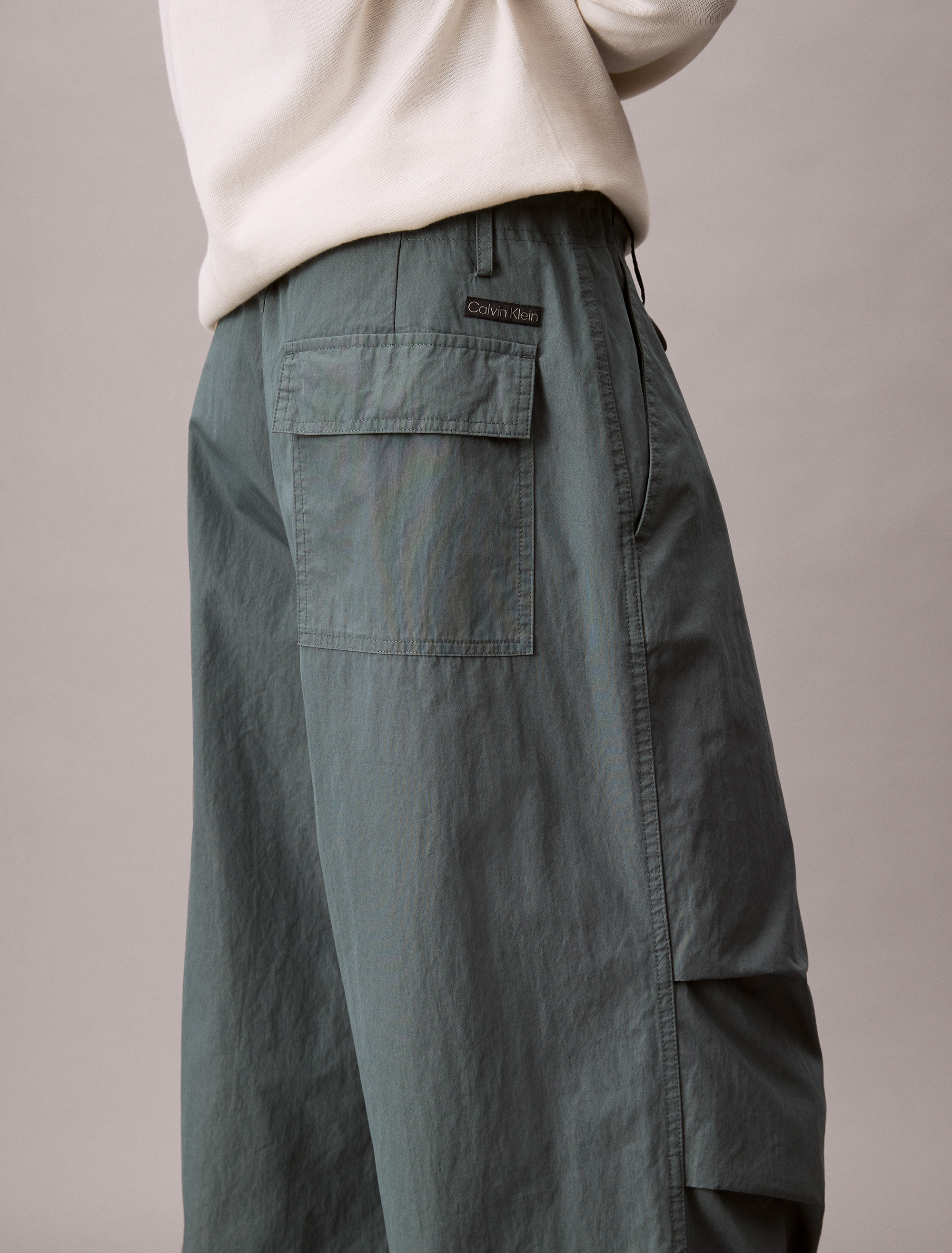 Cotton Nylon Parachute Pants | Calvin Klein