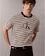 Monogram Logo Stripe Relaxed T-Shirt