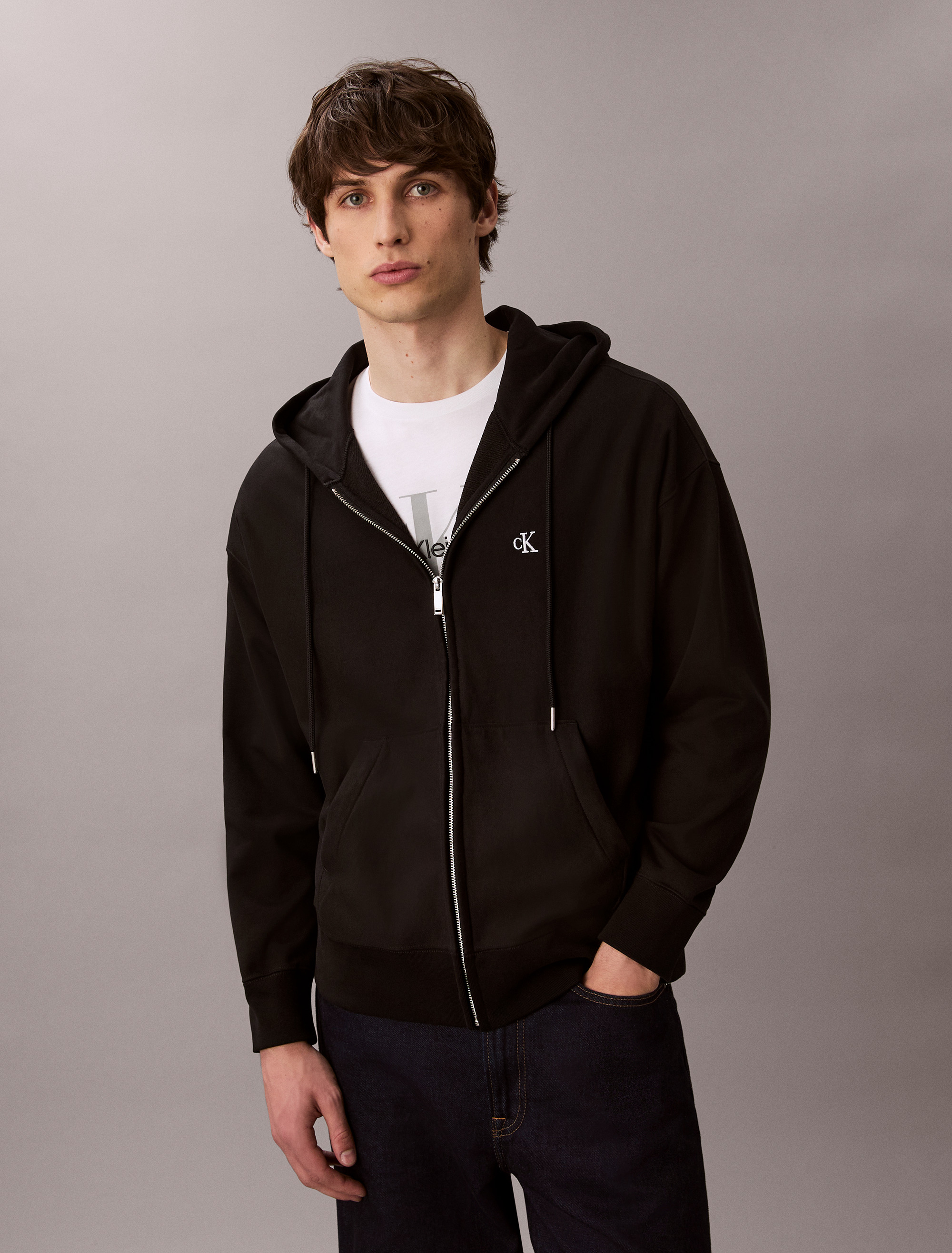 Premium Terry Relaxed Zip Hoodie