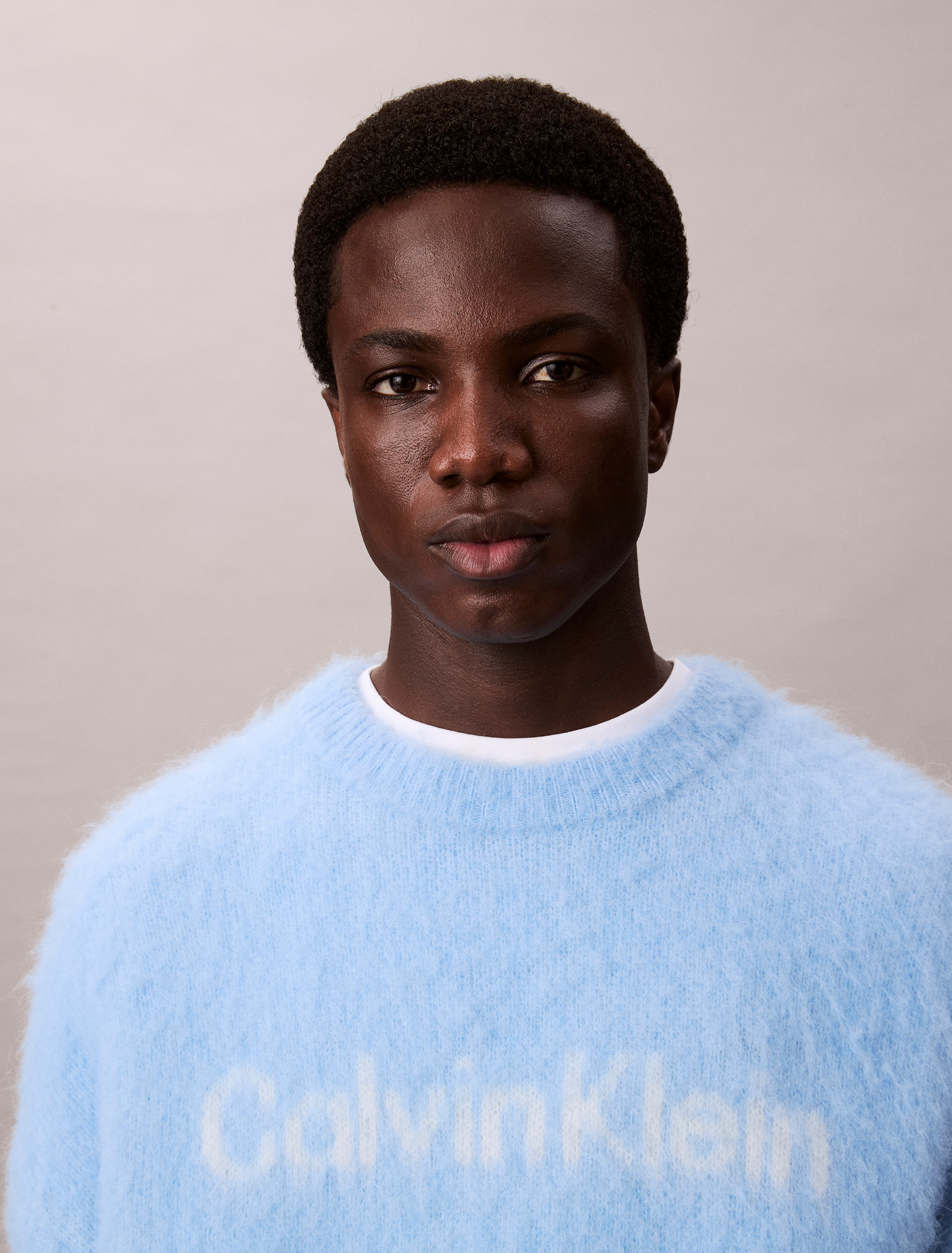 Brushed Alpaca Wool Blend Monogram Logo Jumper