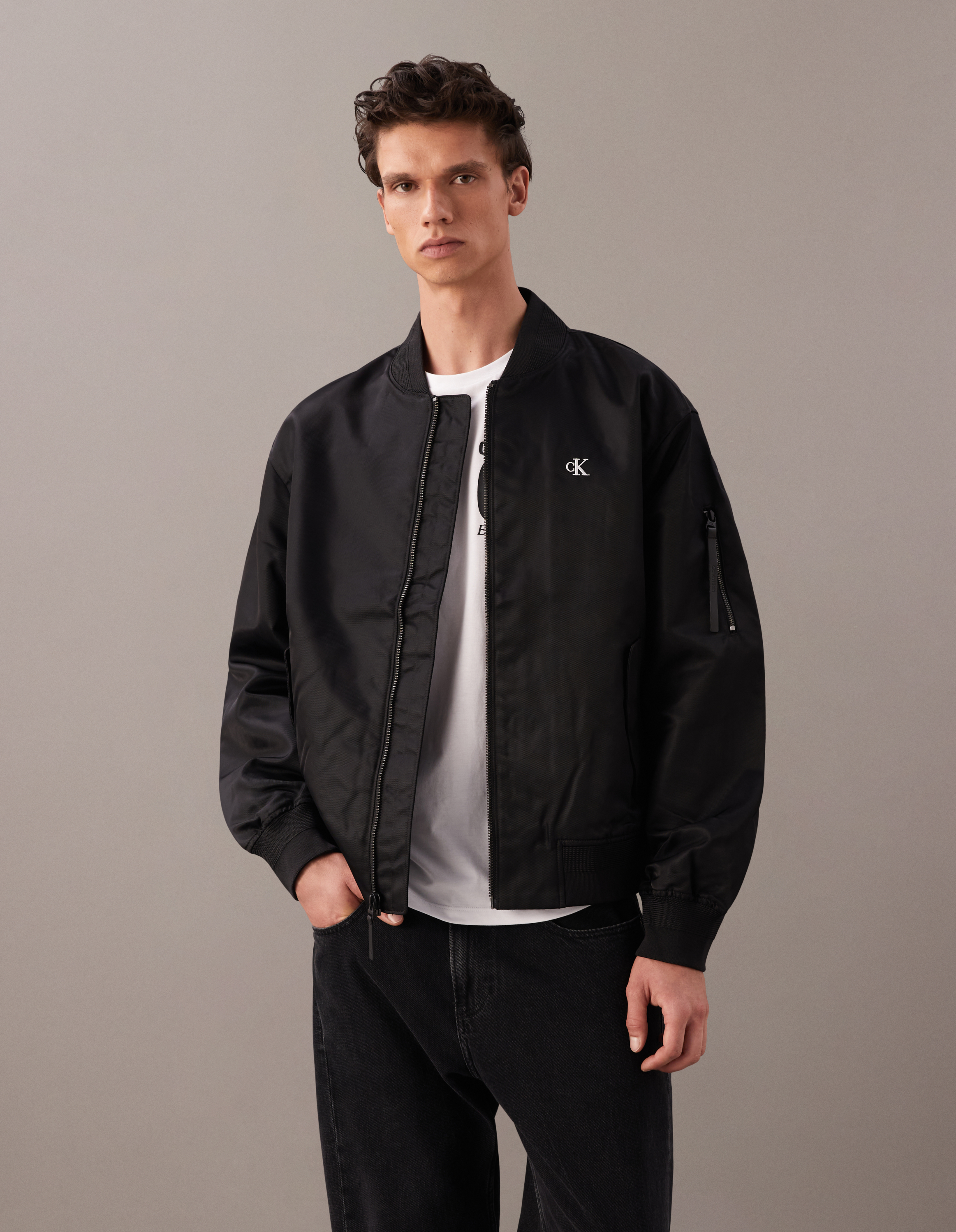 Nylon Bomber Jacket