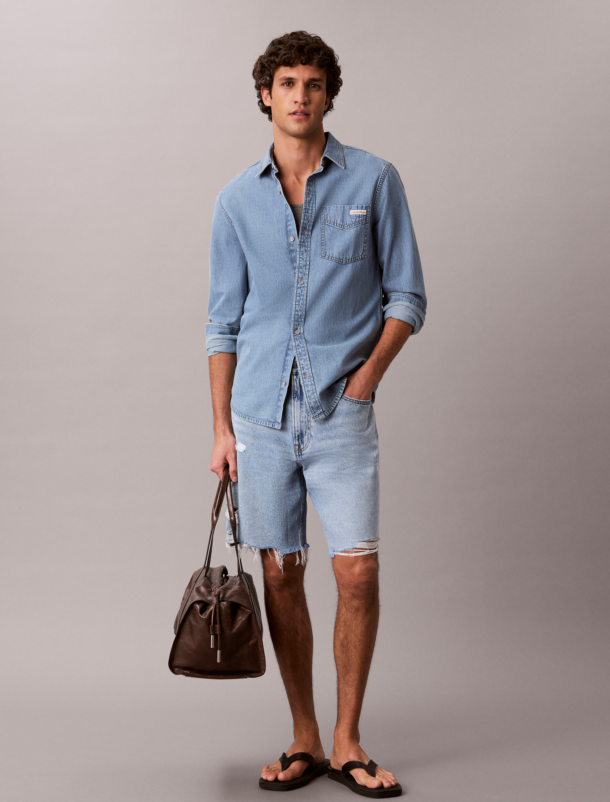 Denim Classic Button-Down Shirt