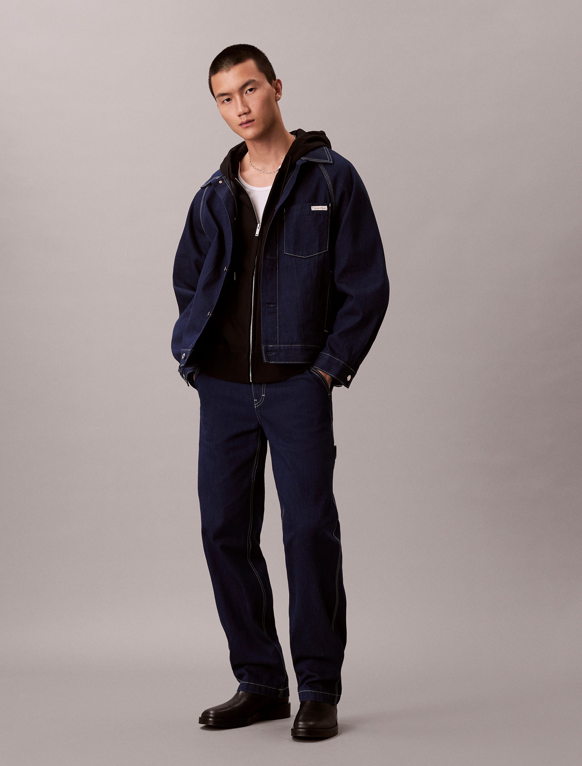 Denim Darted Carpenter Jeans