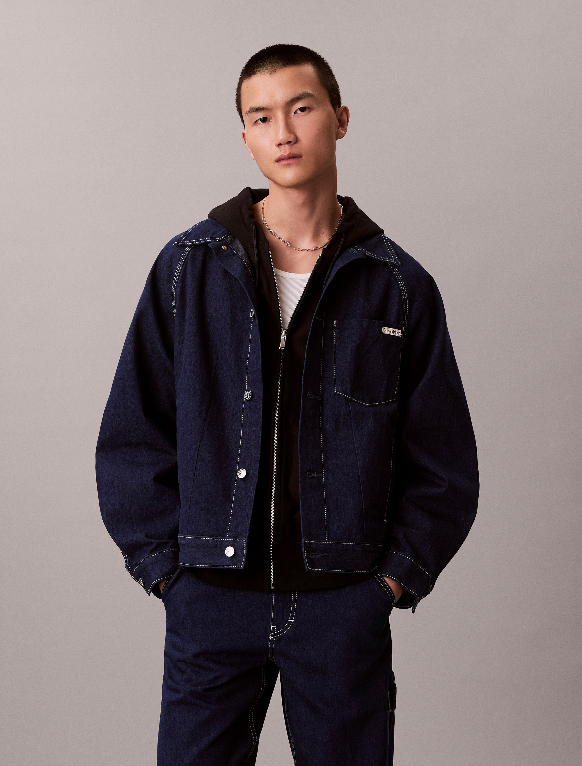 Denim Darted Workwear Jacket