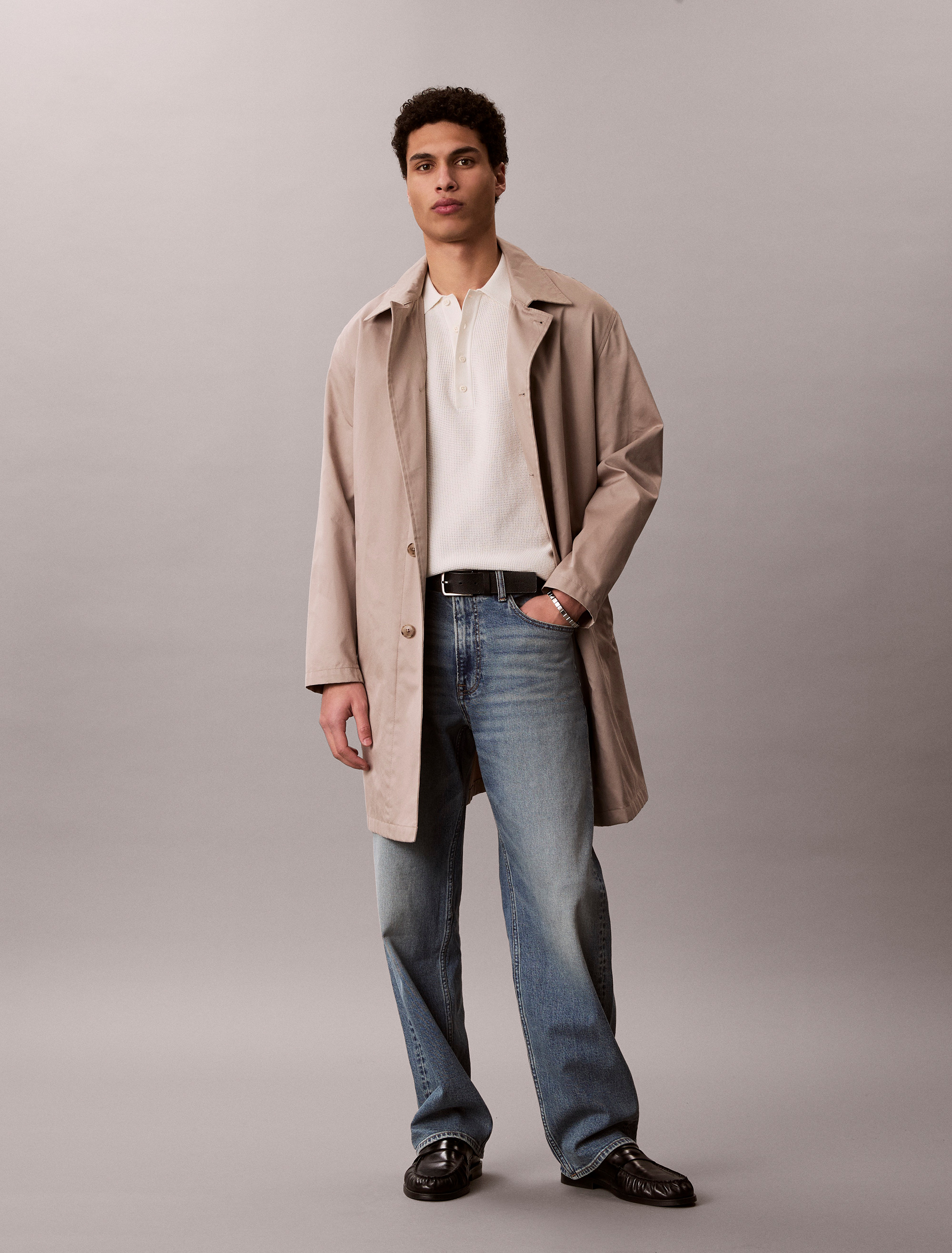 Waffle Knit Polo Shirt