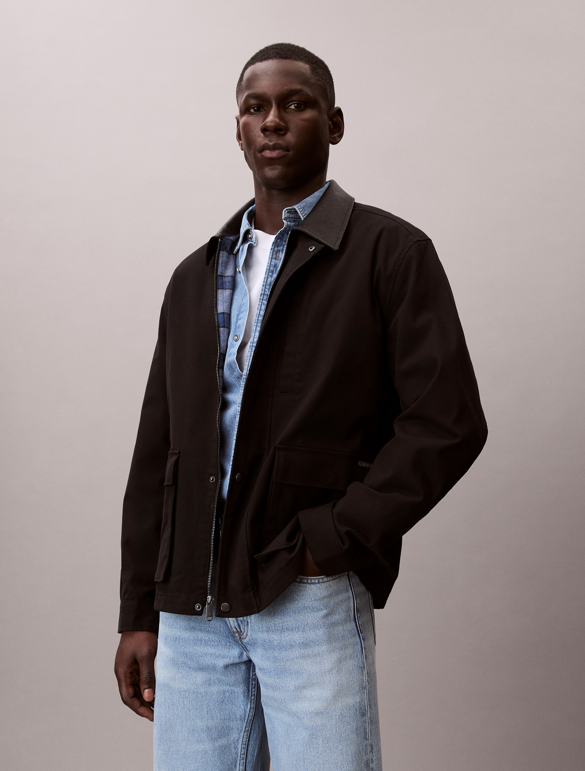 Cotton Stretch Relaxed Barn Jacket