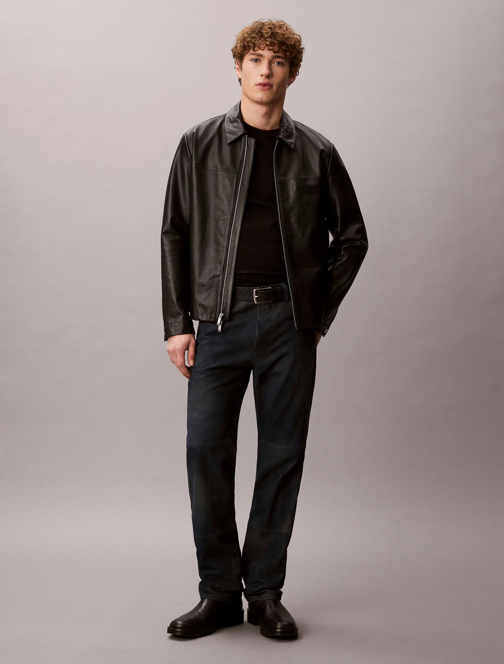 Suede 90s Straight Pants | Calvin Klein