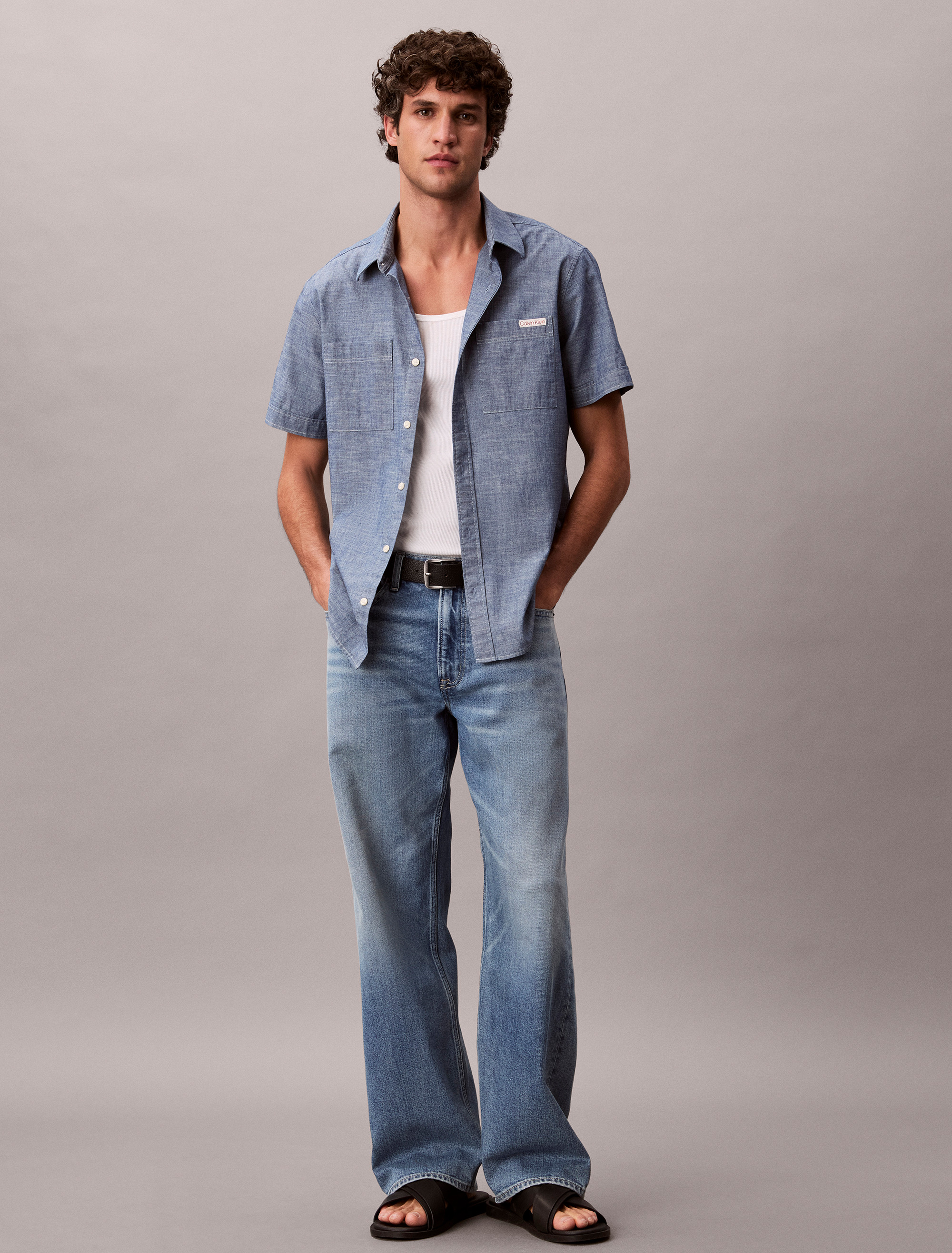 Chambray Classic Button-Down Shirt