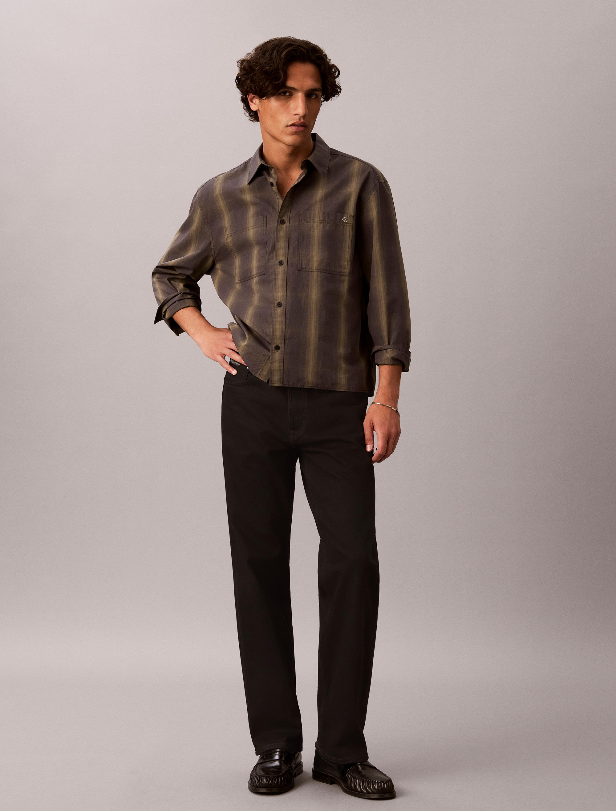 Vintage Check Poplin Relaxed Shirt