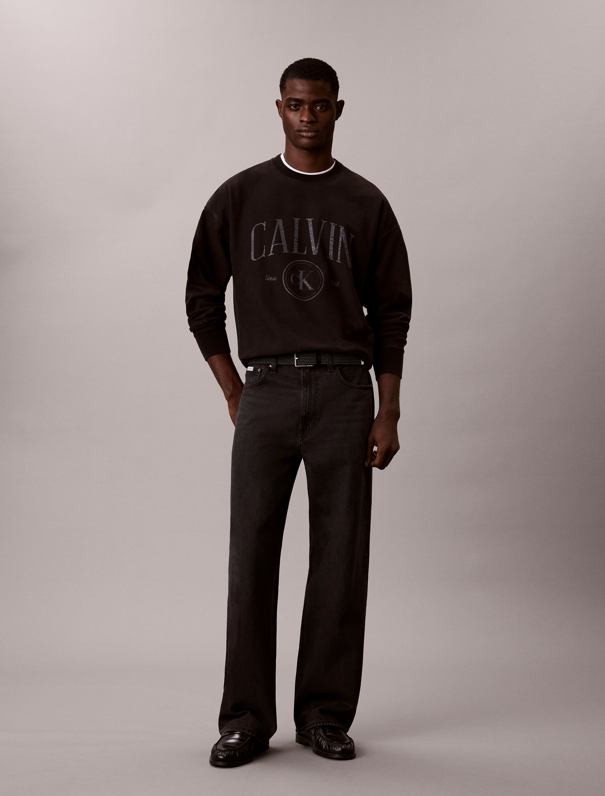 Terry Logo Graphic Relaxed Sweatshirt