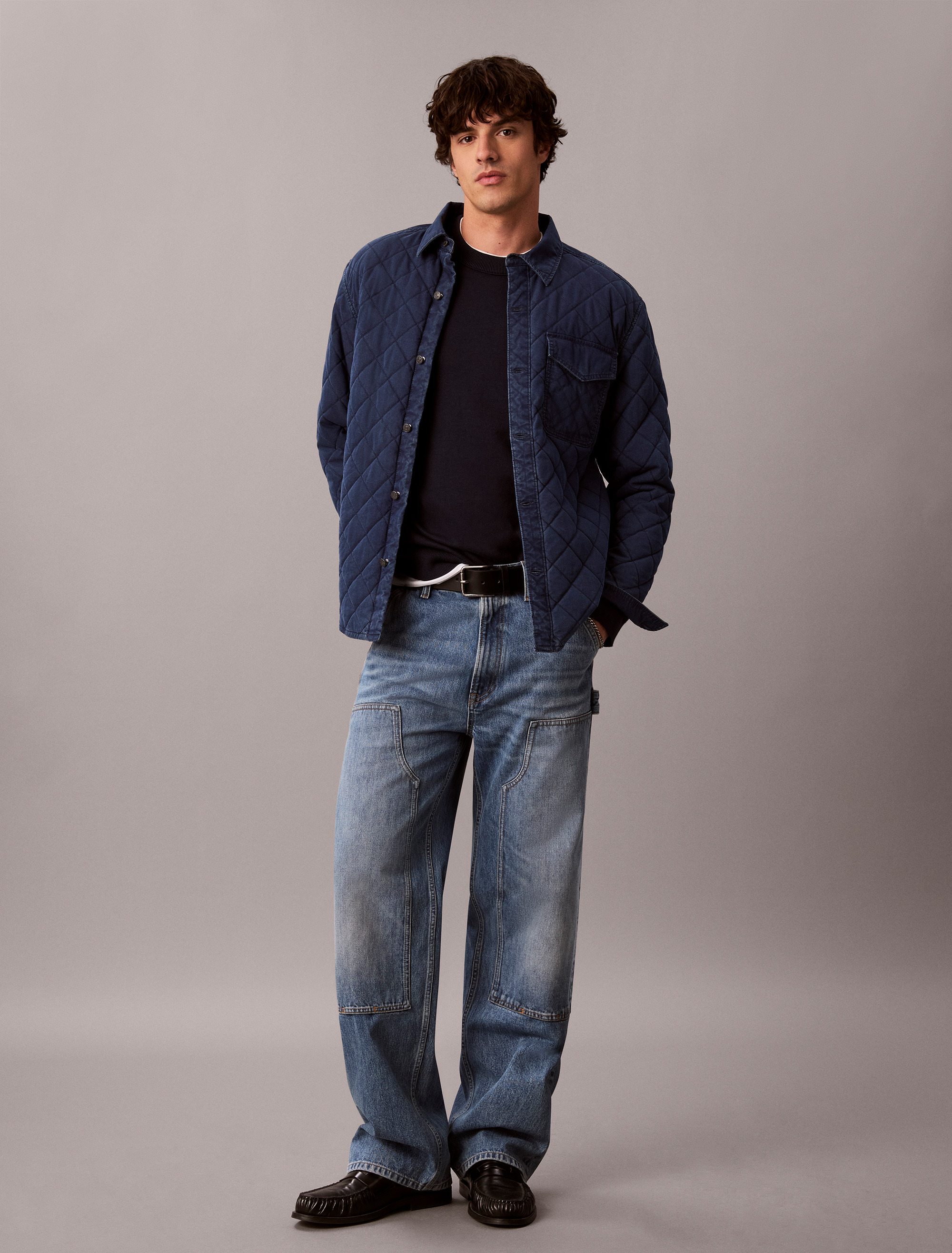 Quilted Denim Overshirt