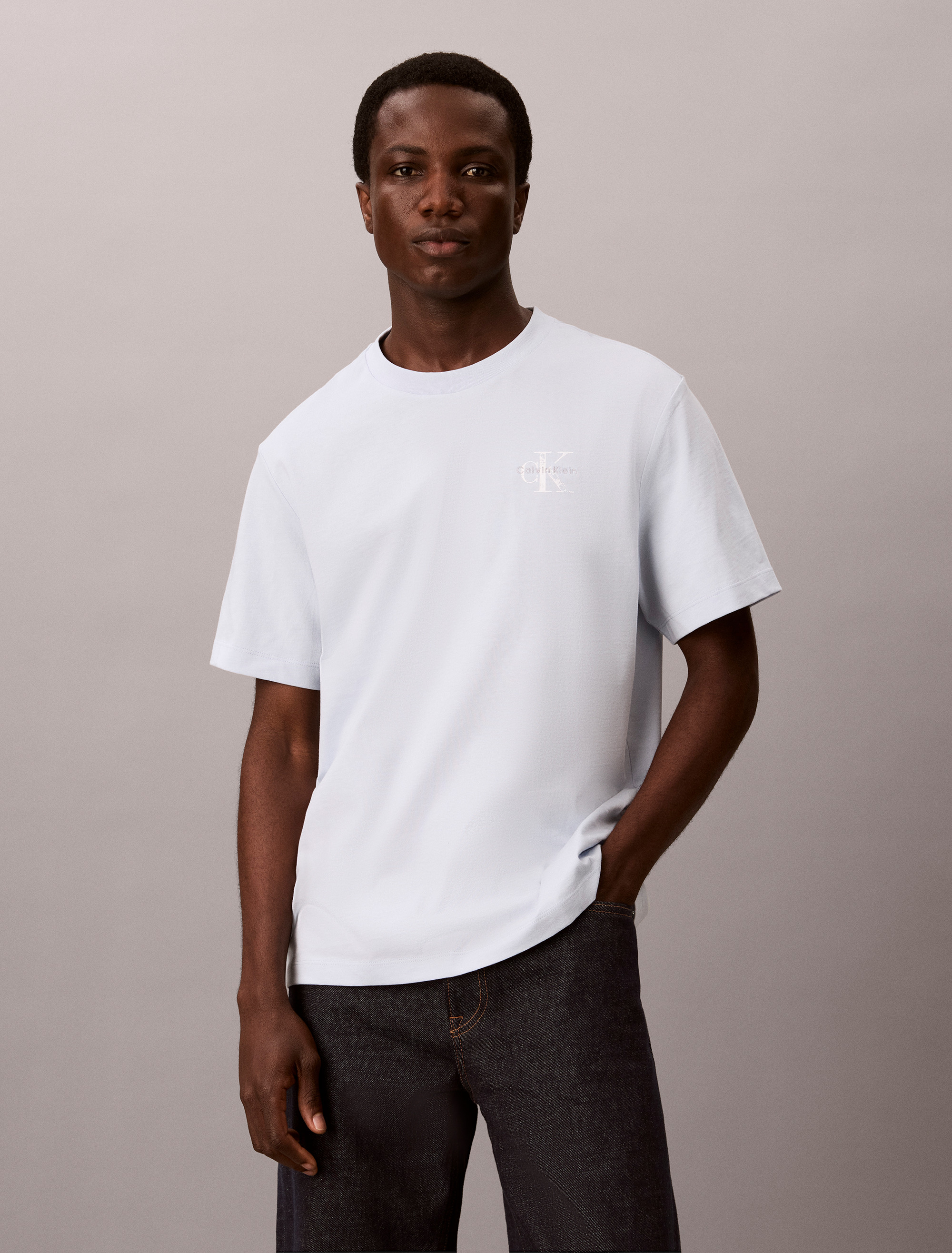 Distressed Monologo Back Graphic T-Shirt