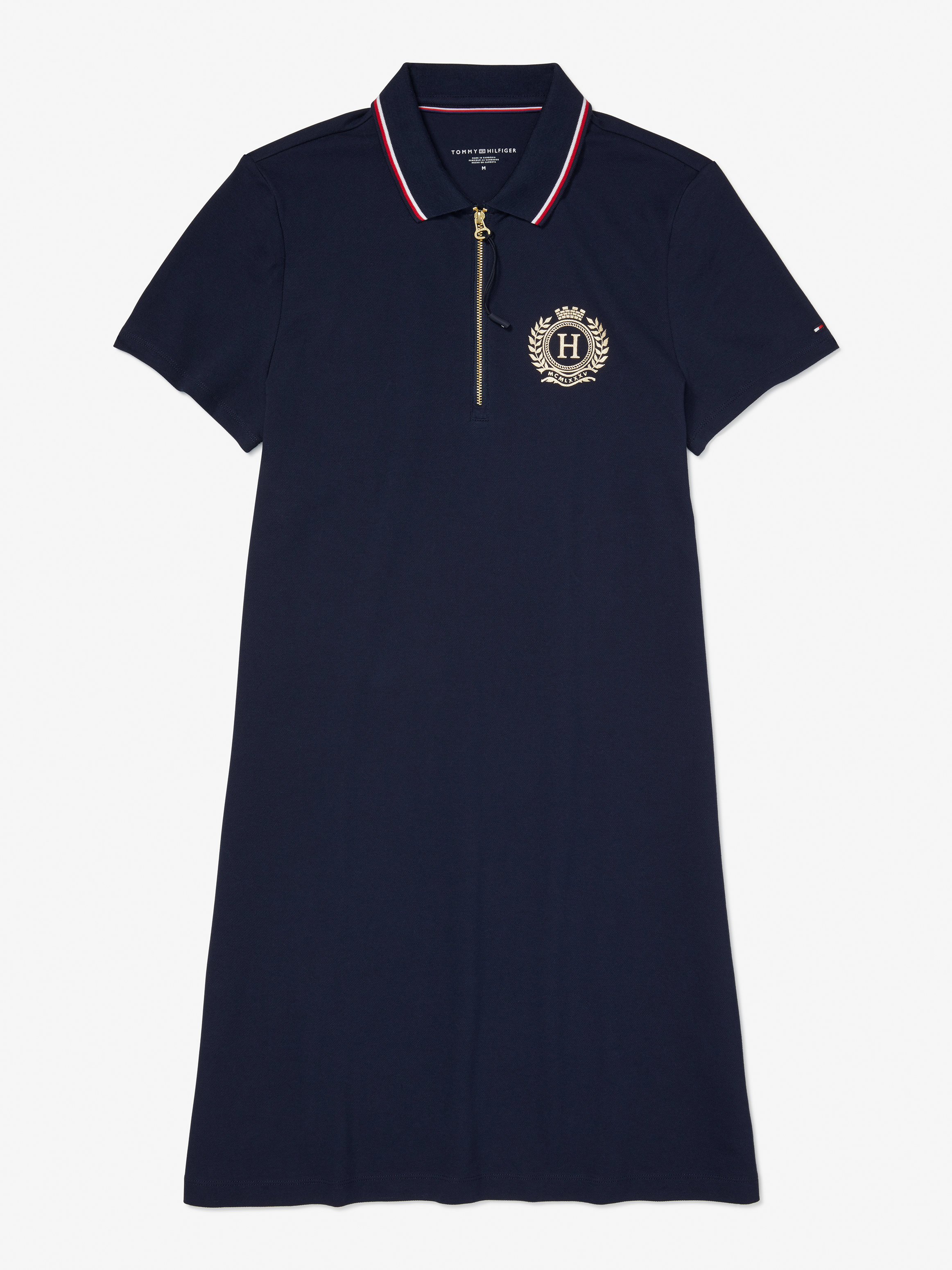 Crested Zip Polo Dress Adaptive Dresses Tommy Hilfiger