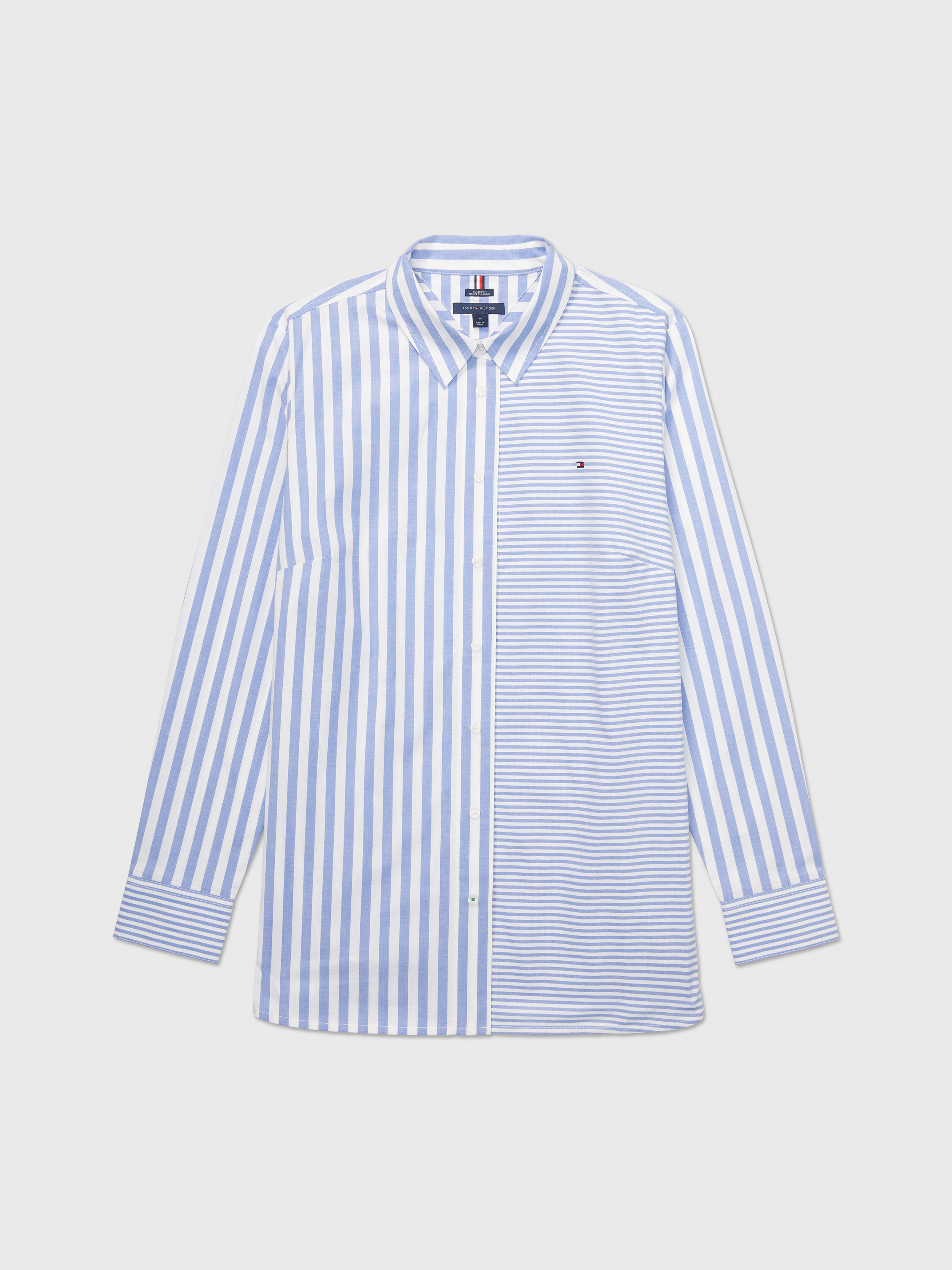 Tommy Womens Mixed Stripe Shirt Adaptive Shirts Tommy Adaptive