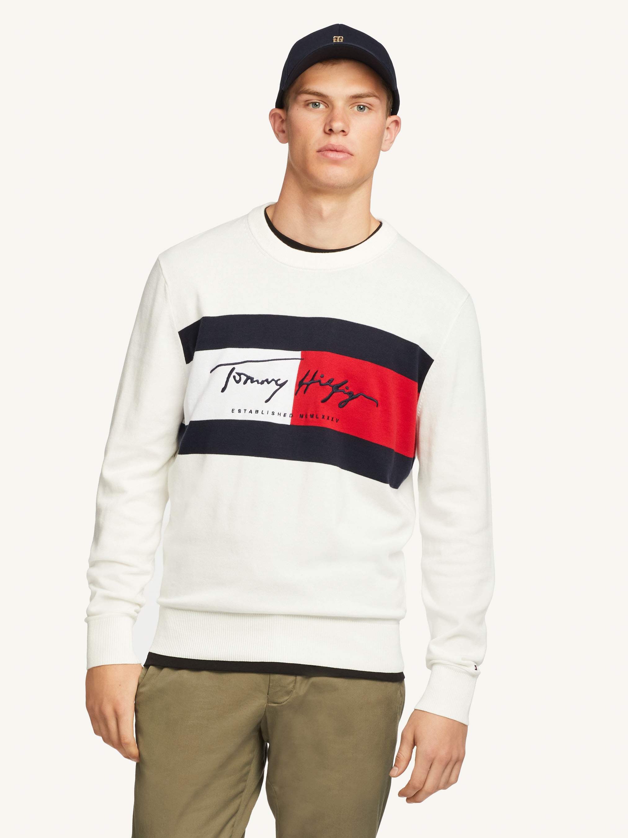Autograph Flag Sweater | Knitwear | Tommy Hilfiger